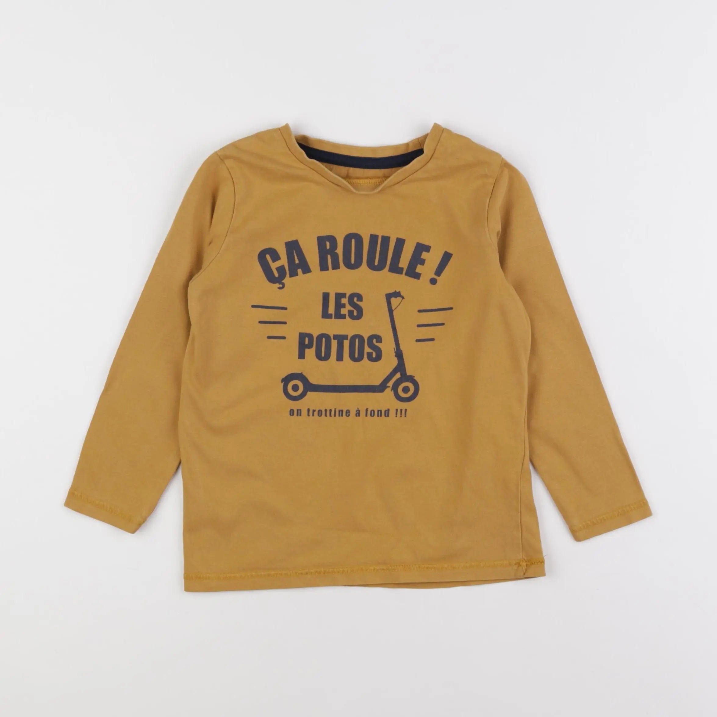 Vertbaudet - tee-shirt jaune - 5 ans