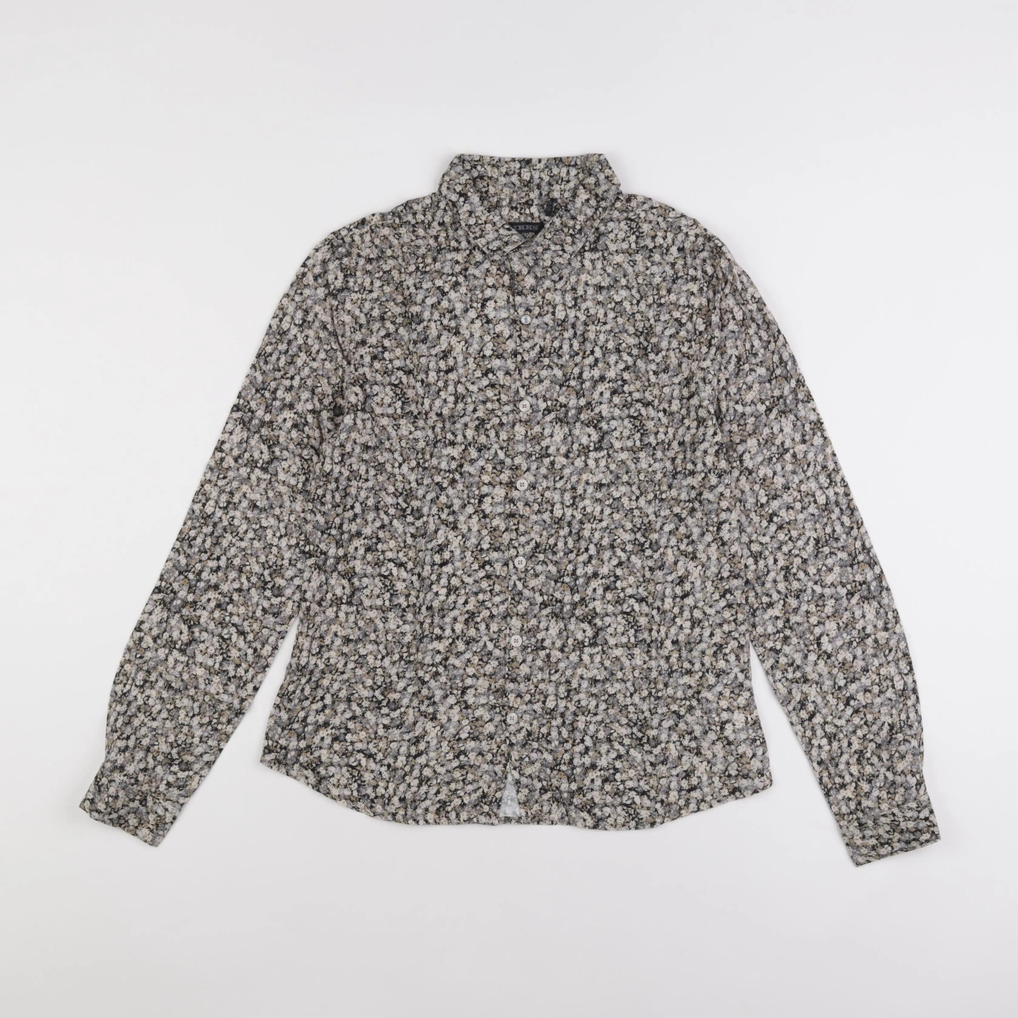IKKS - chemise gris, vert - 12 ans