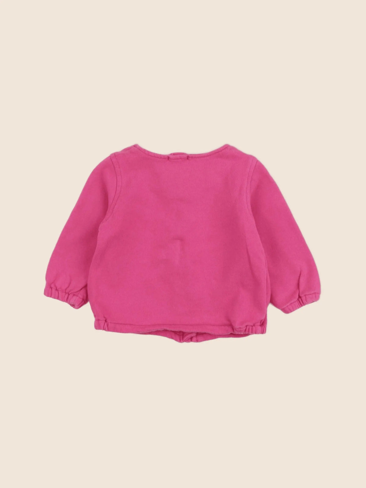Vertbaudet - sweat rose - 12 mois