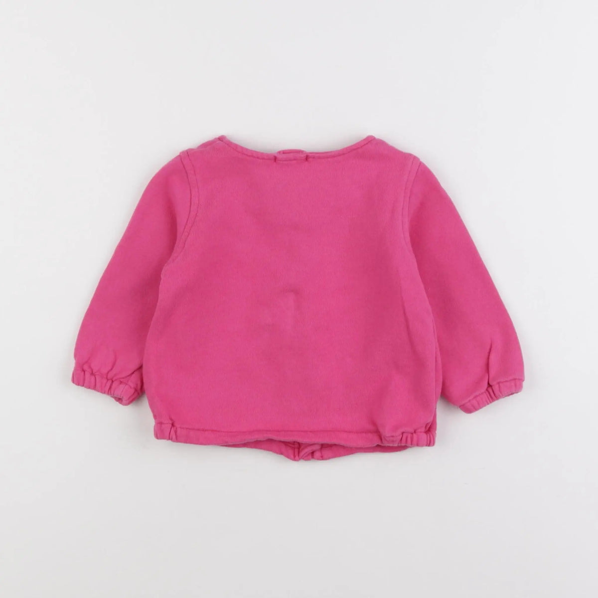 Vertbaudet - sweat rose - 12 mois