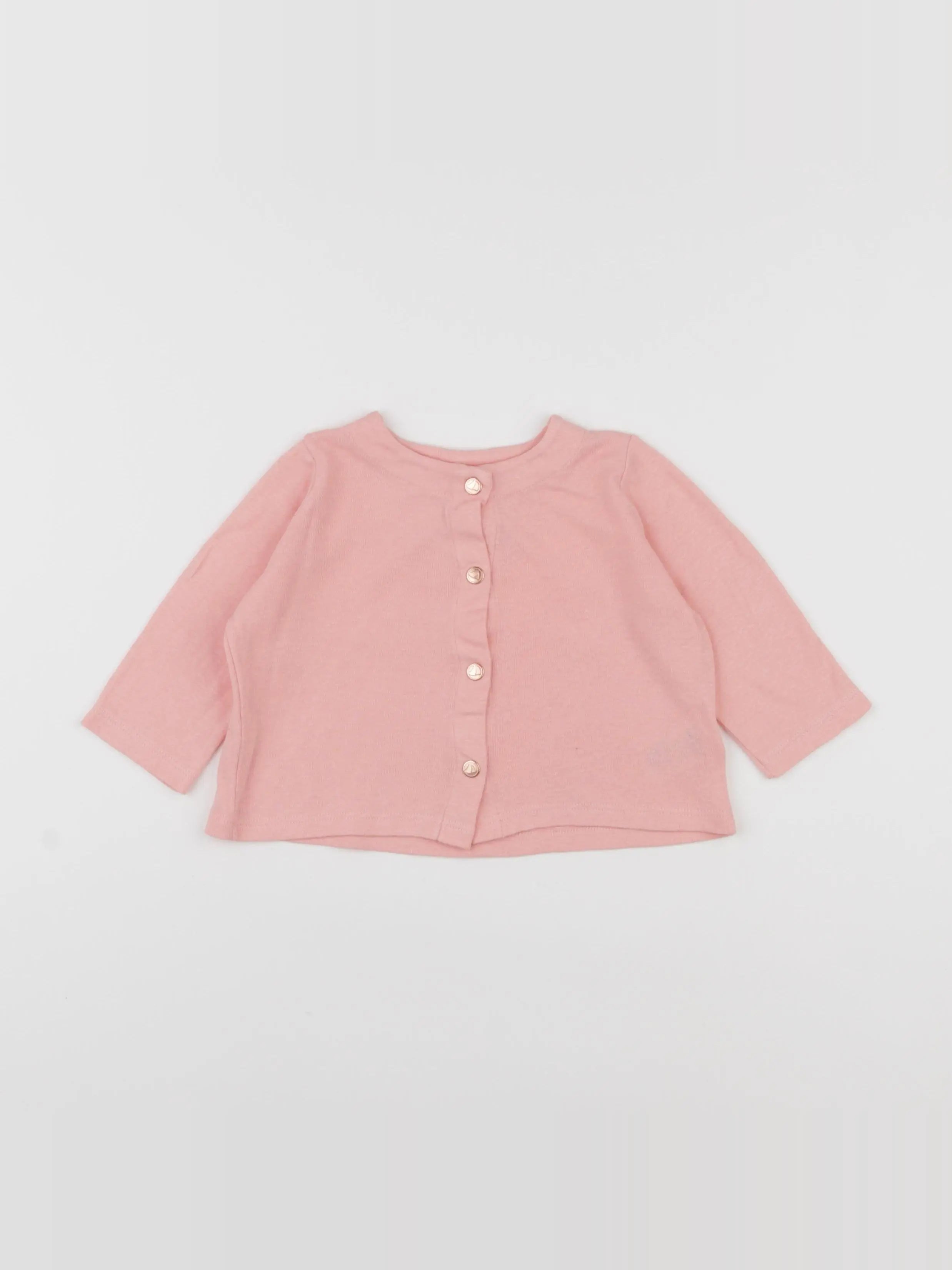 Petit Bateau - tee-shirt rose - 12 mois