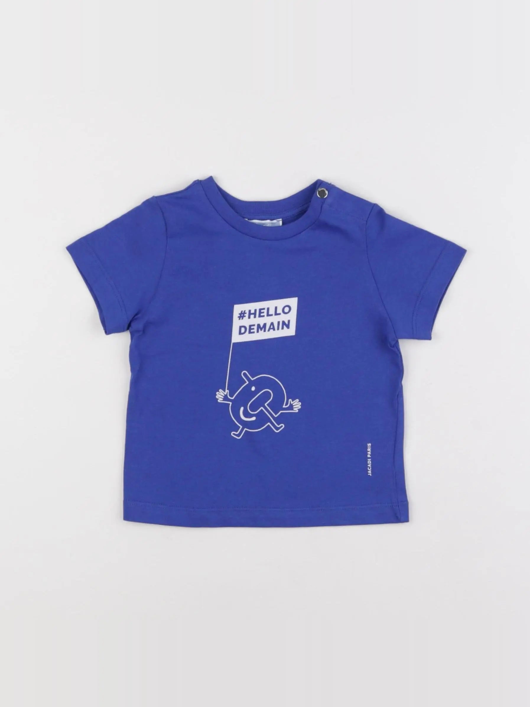 Jacadi - tee-shirt bleu - 12 mois