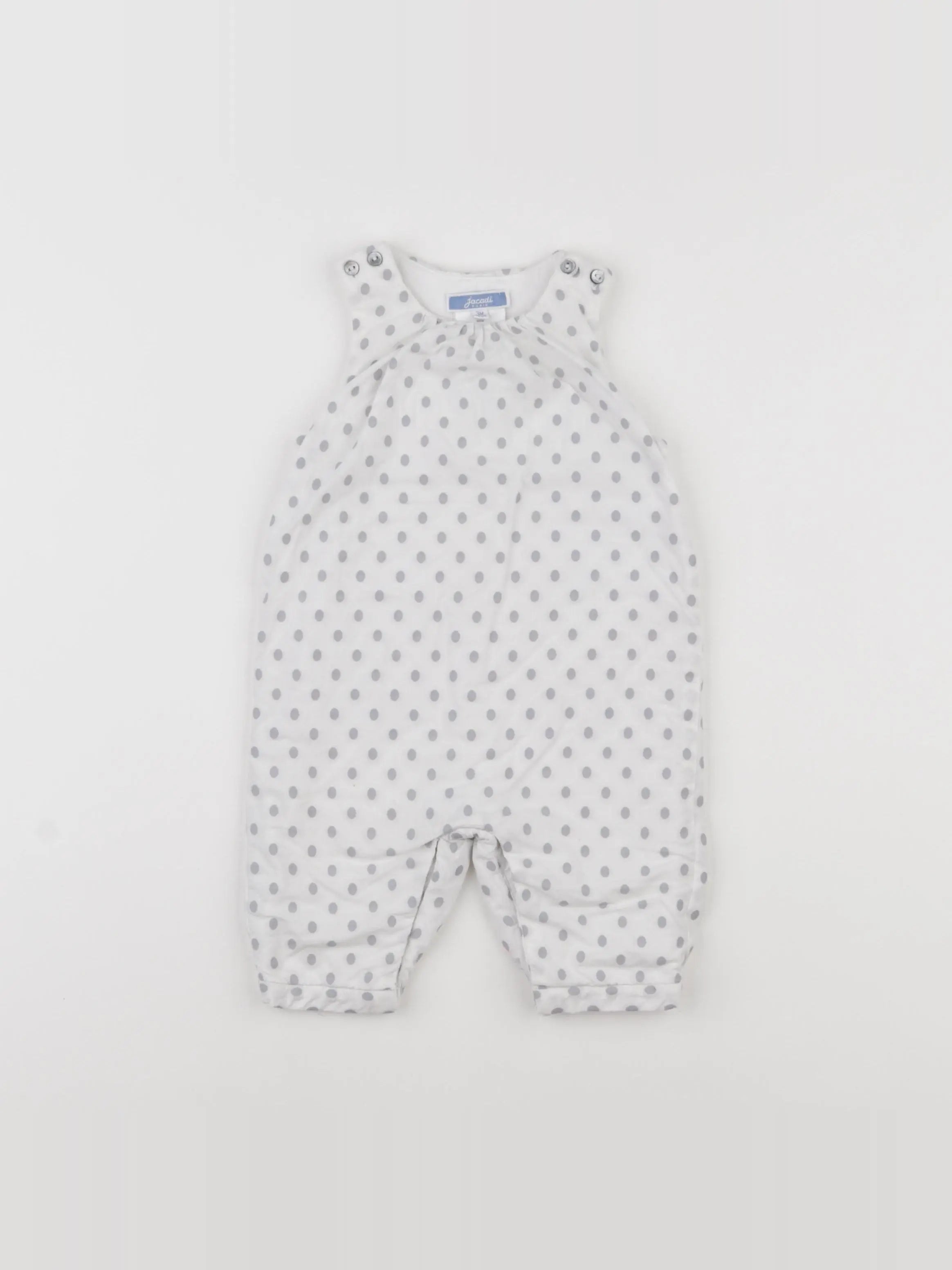 Jacadi - combinaison blanc, gris - 3 mois