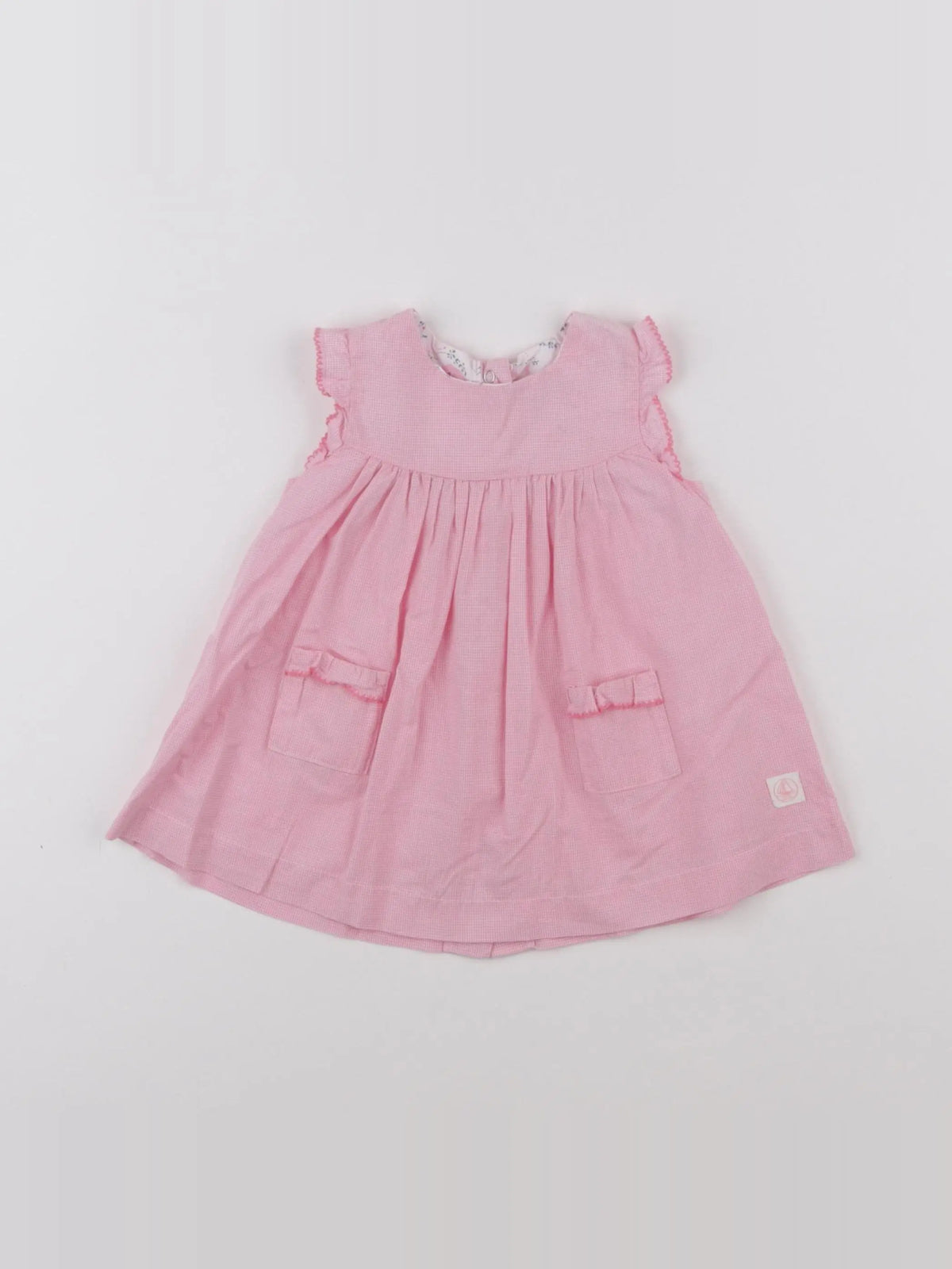 Petit Bateau - robe rose - 6 mois