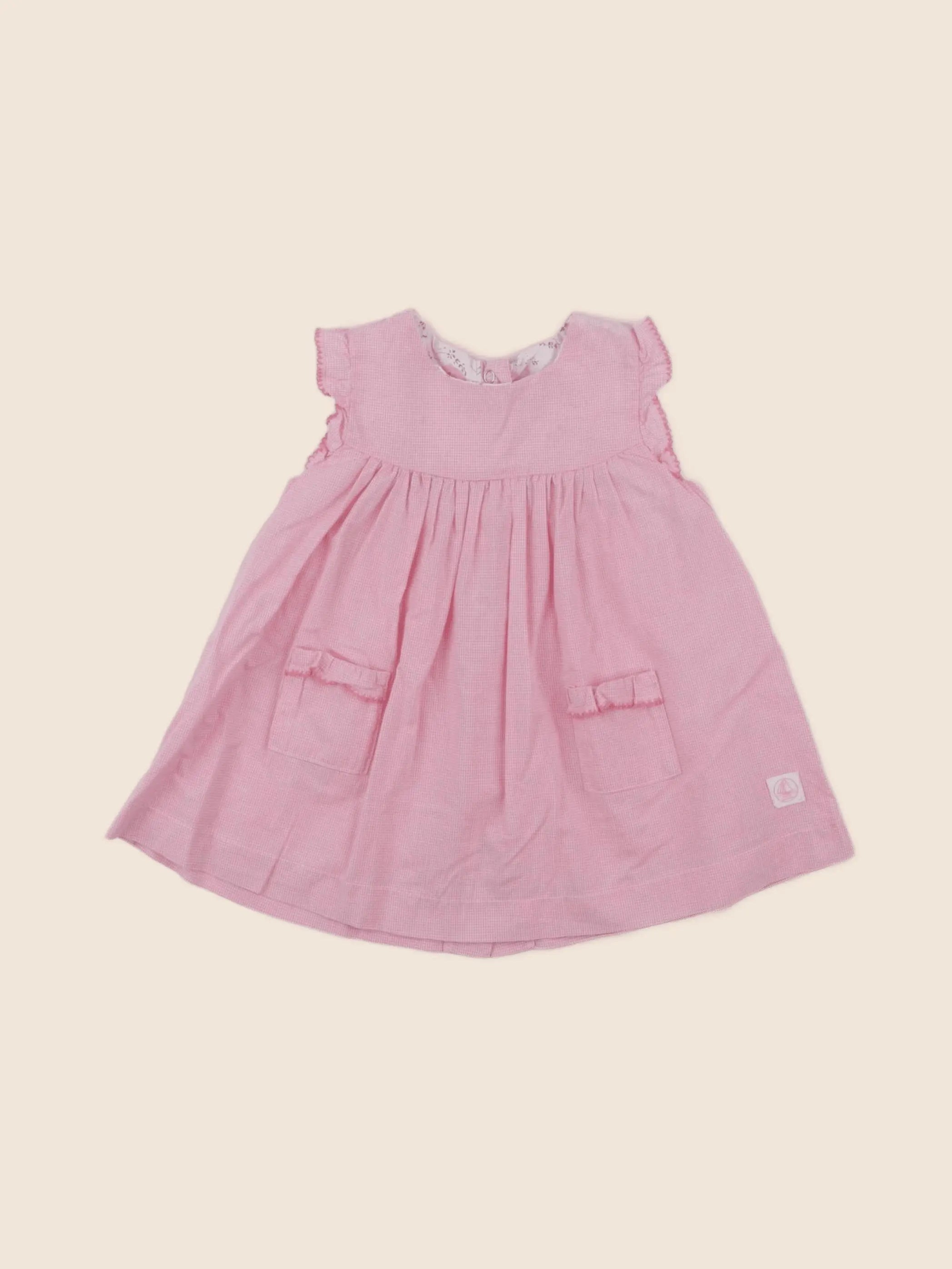 Petit Bateau - robe rose - 6 mois