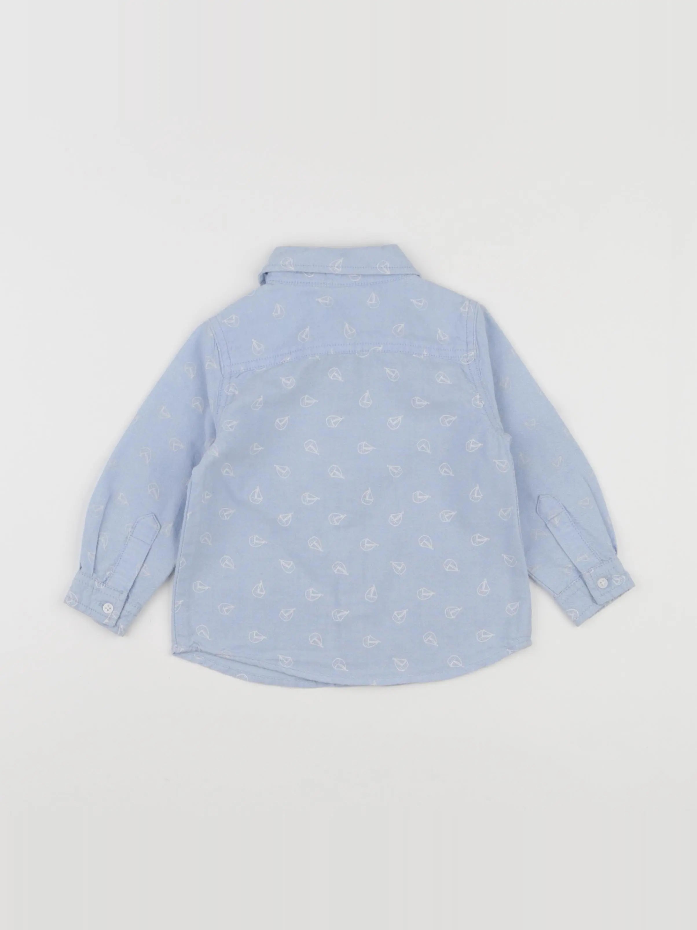 Mango - chemise bleu - 12/18 mois