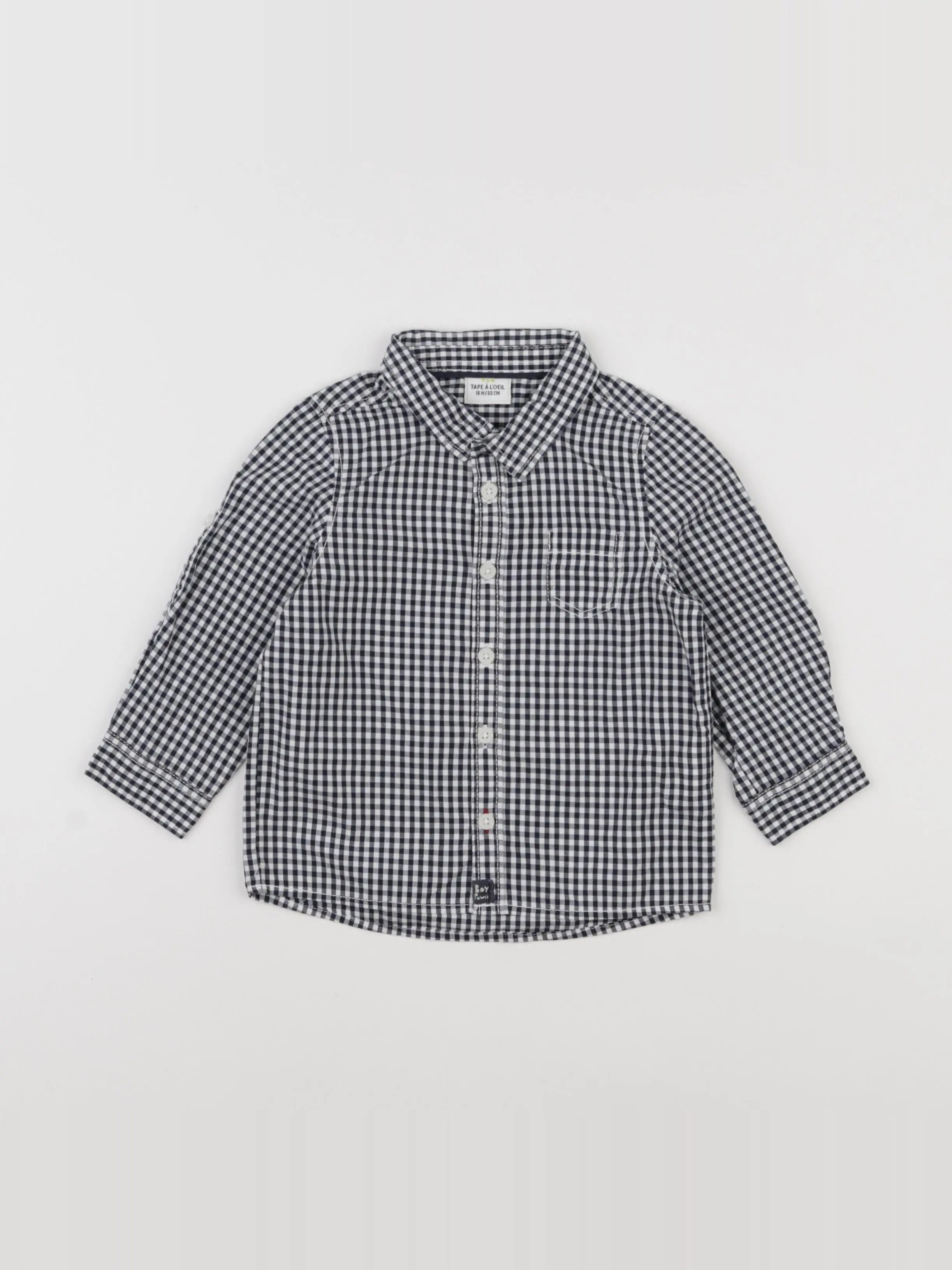 Tape à l'oeil - chemise blanc, noir - 18 mois