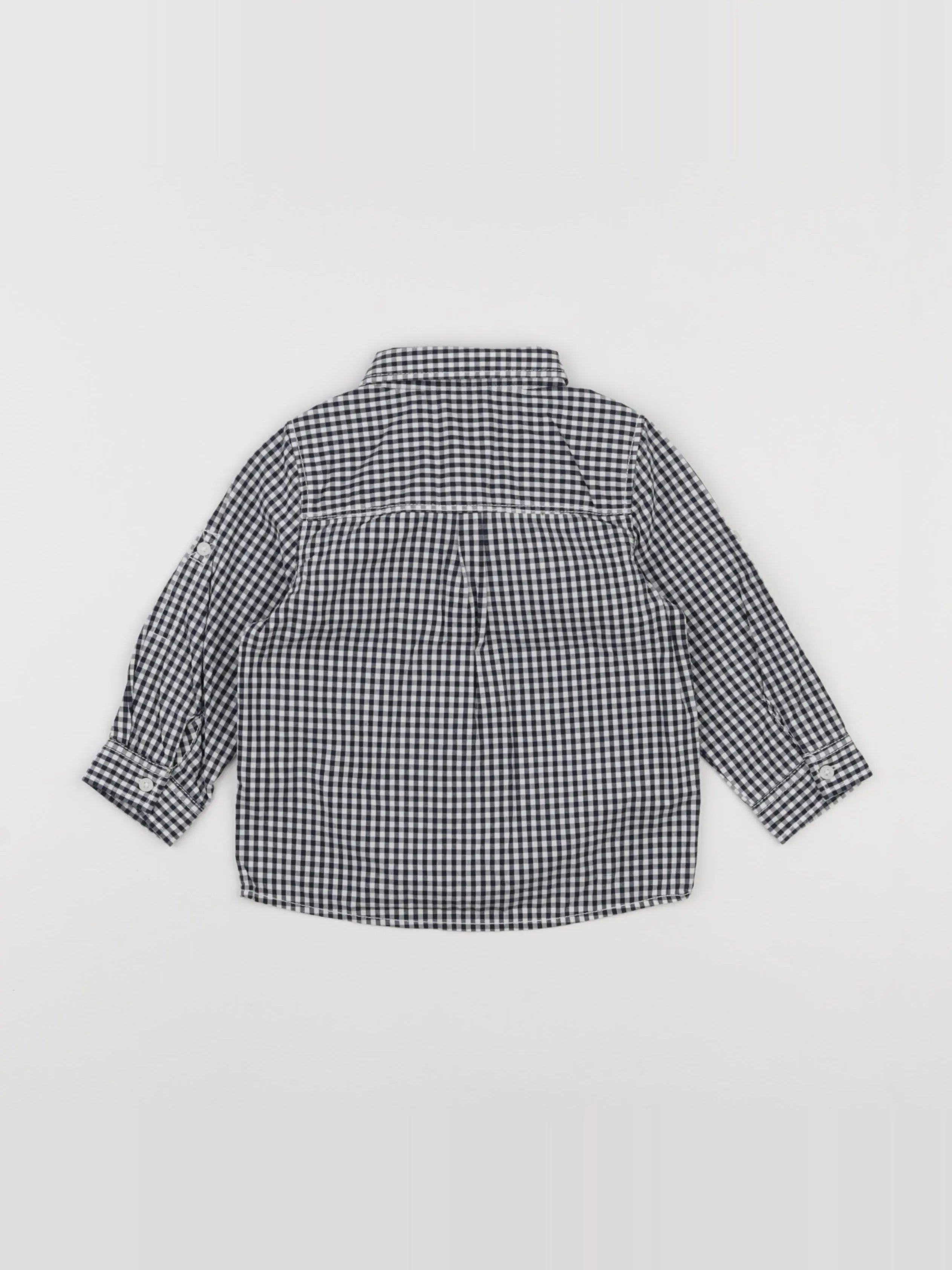 Tape à l'oeil - chemise blanc, noir - 18 mois