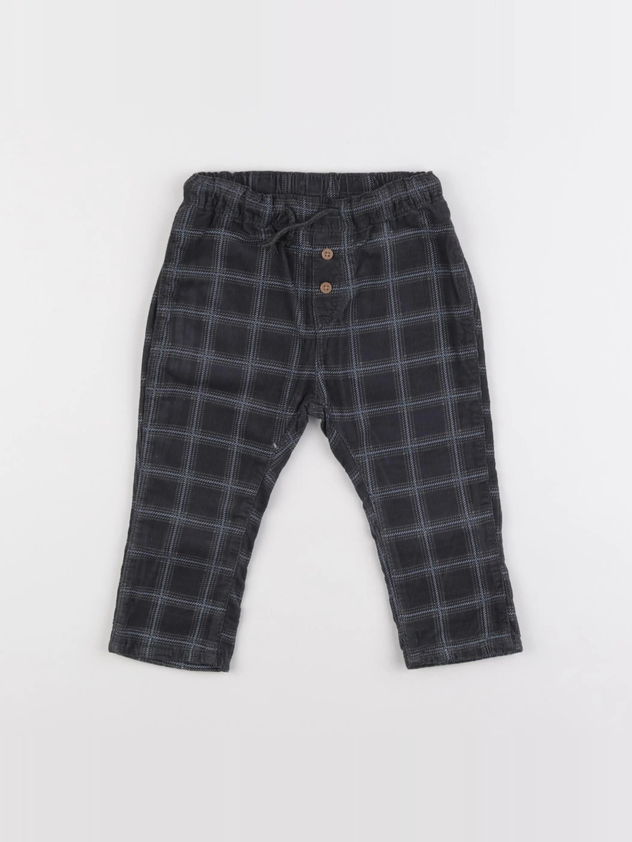 H&M - pantalon gris - 9/12 mois