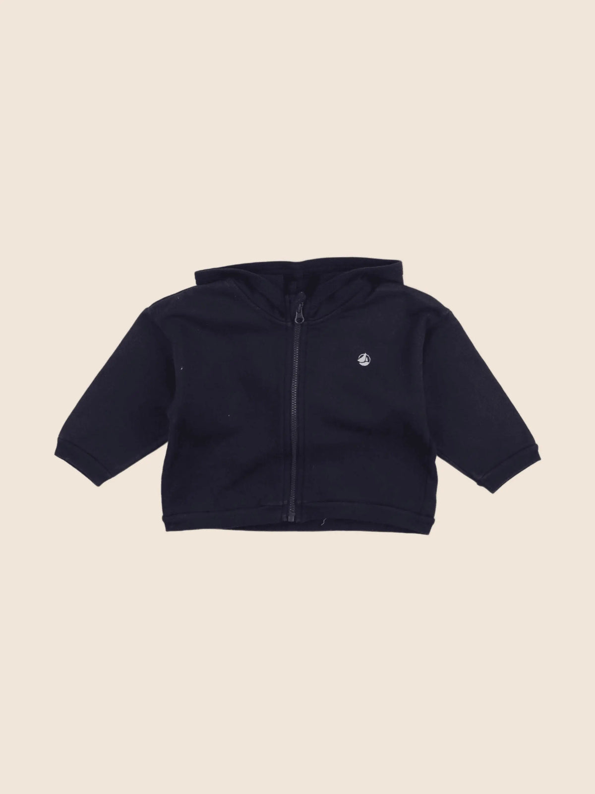 Petit Bateau - sweat bleu - 12 mois
