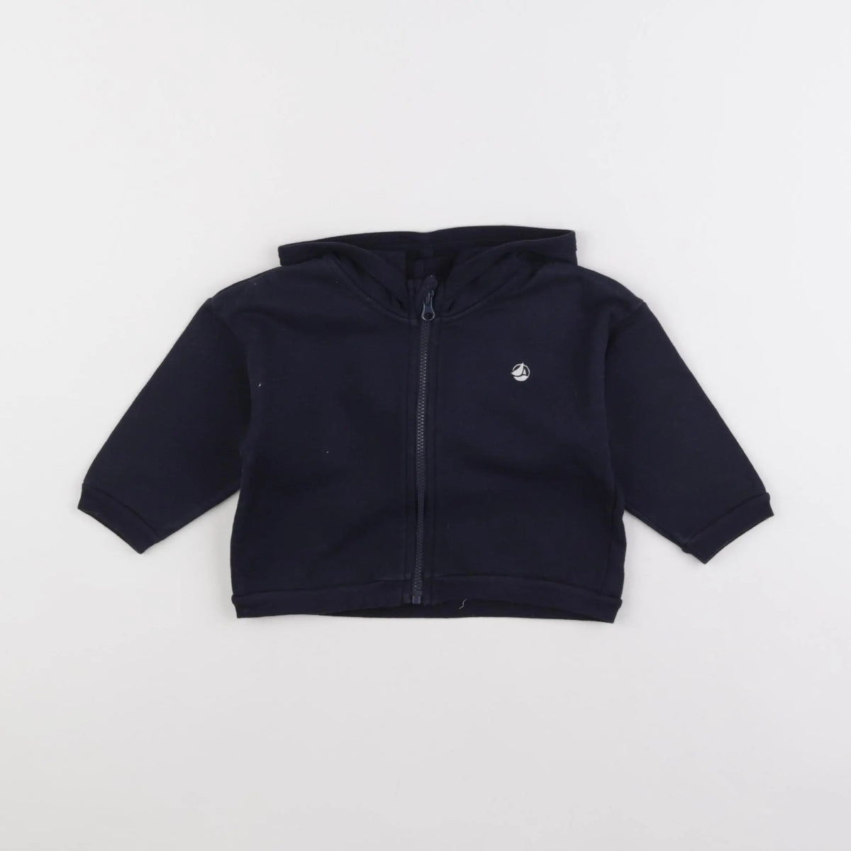 Petit Bateau - sweat bleu - 12 mois
