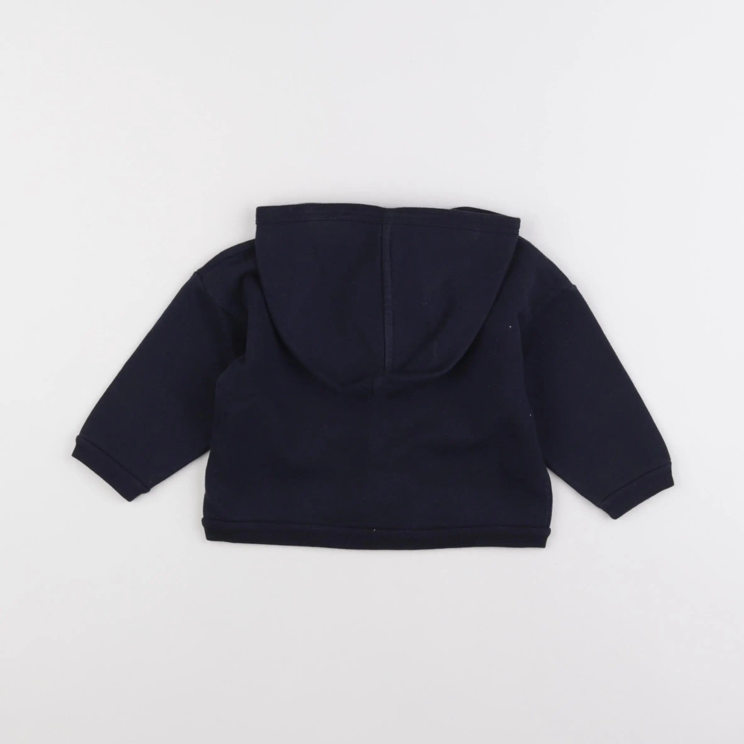 Petit Bateau - sweat bleu - 12 mois