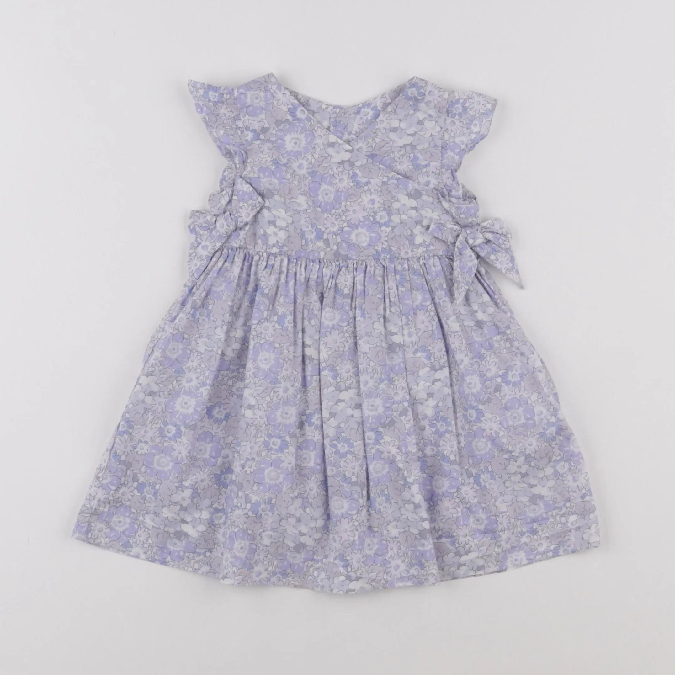 Jacadi - robe liberty violet - 6 mois