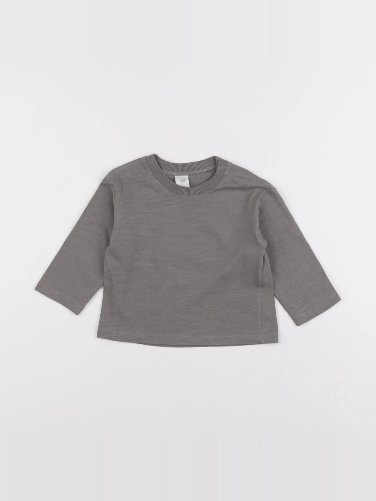 H&M - tee-shirt gris - 6/9 mois