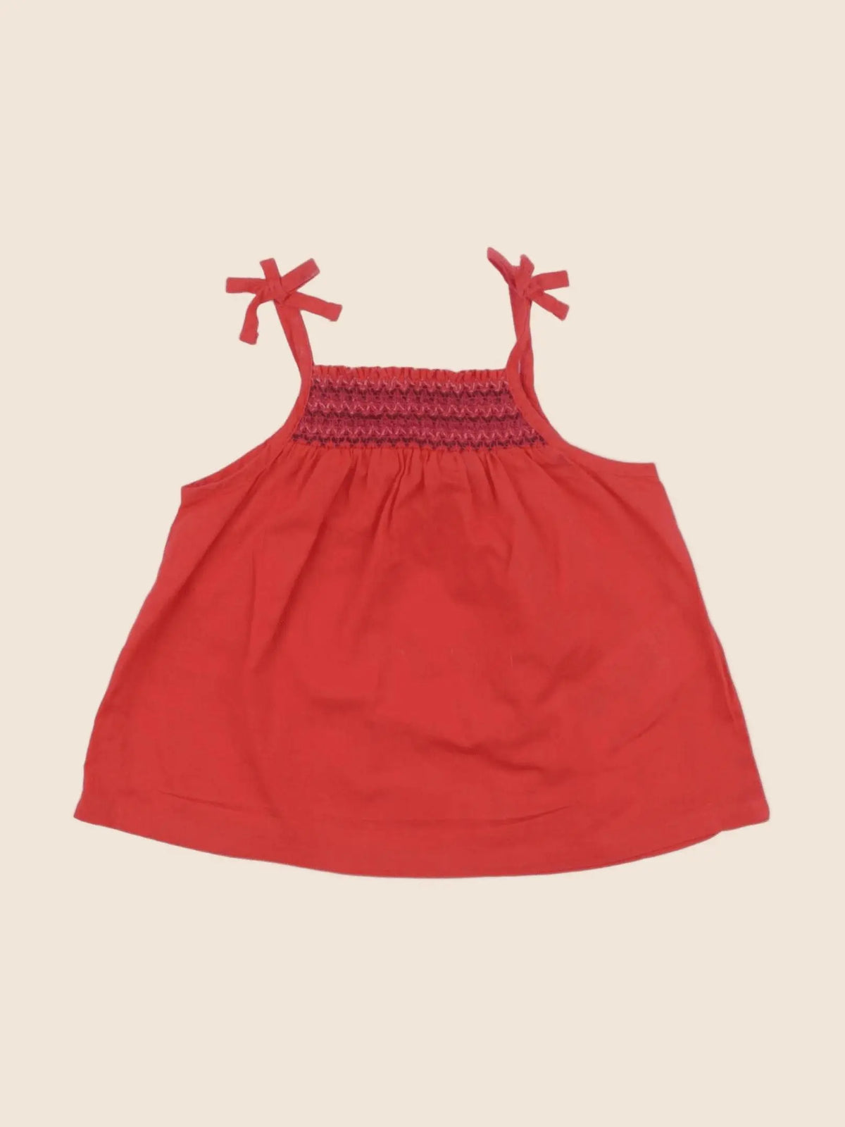 Vertbaudet - blouse rouge - 9 mois