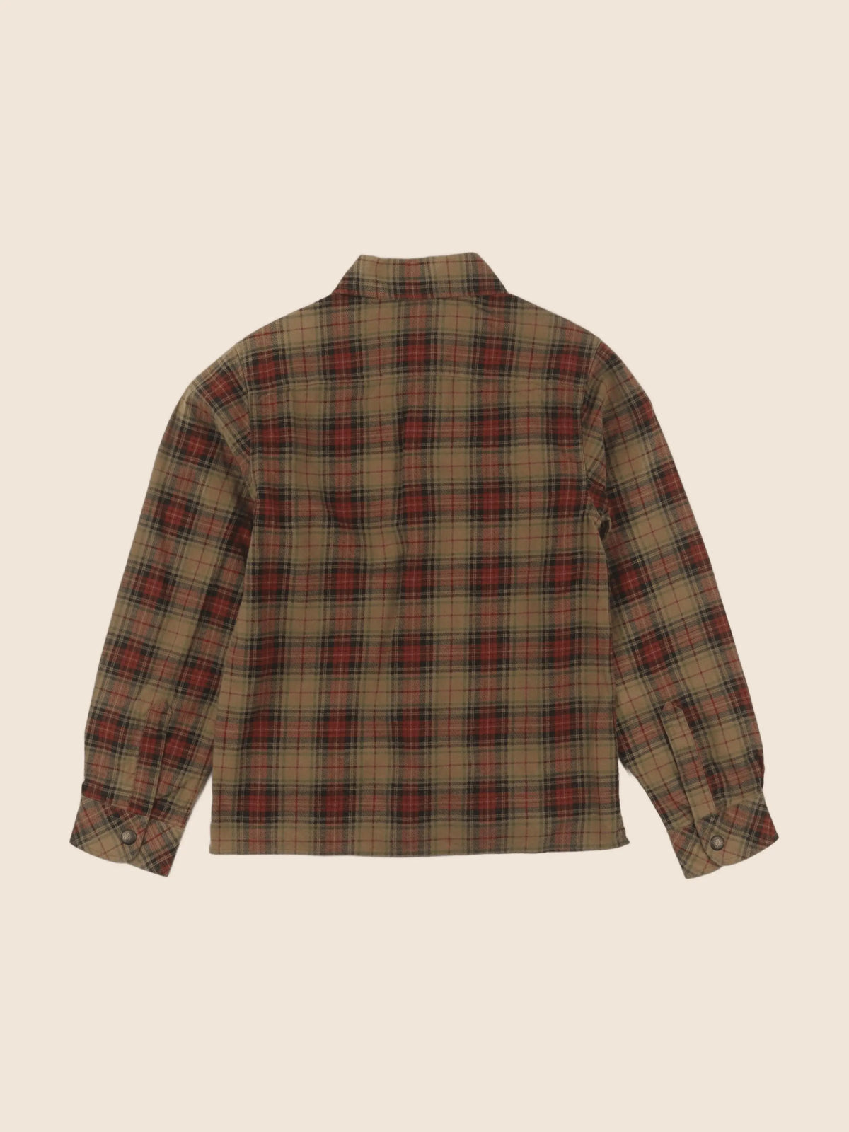 Bonton - chemise marron, rouge - 6 ans