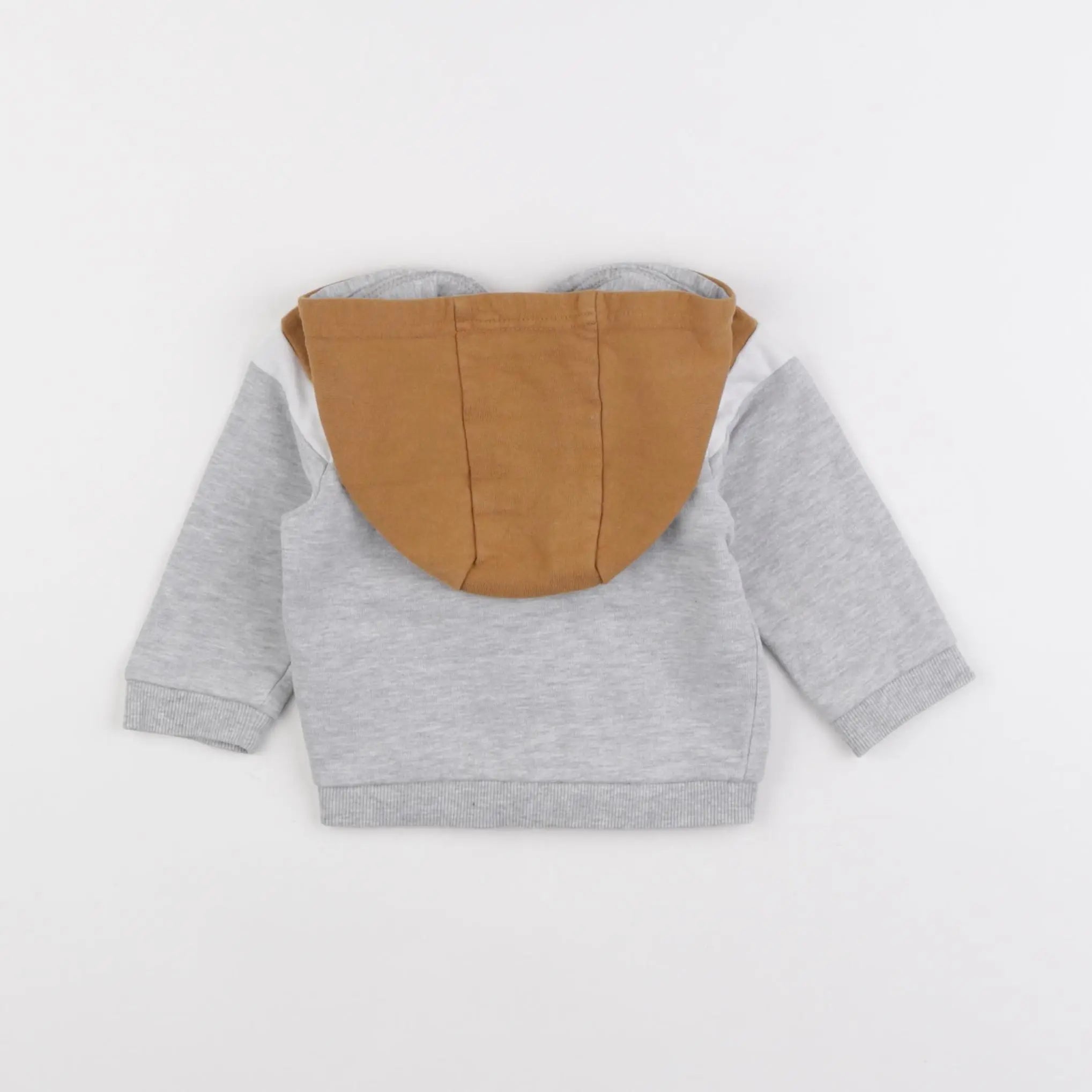 Vertbaudet - sweat gris - 9 mois