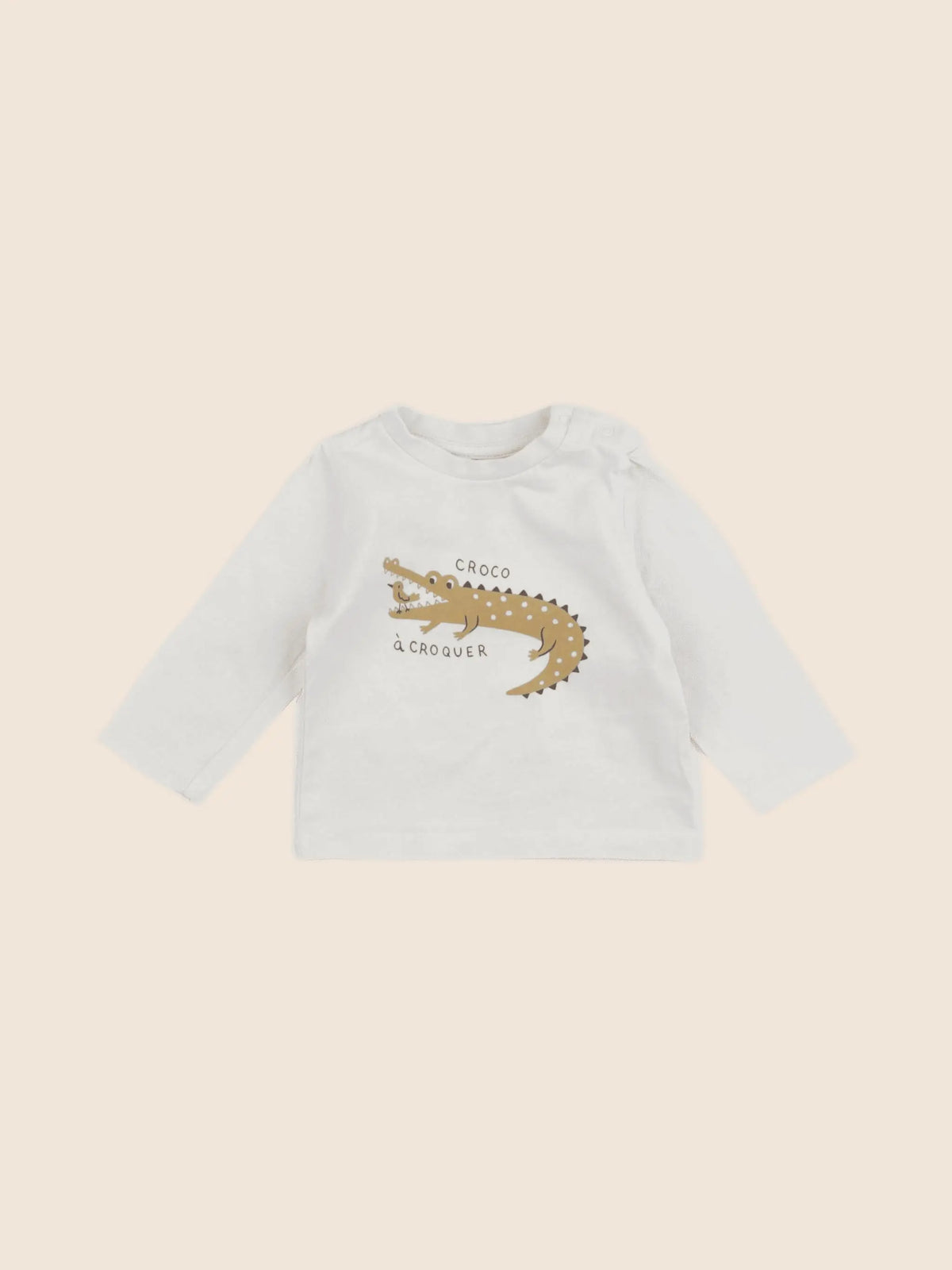 Vertbaudet - tee-shirt beige - 3 mois