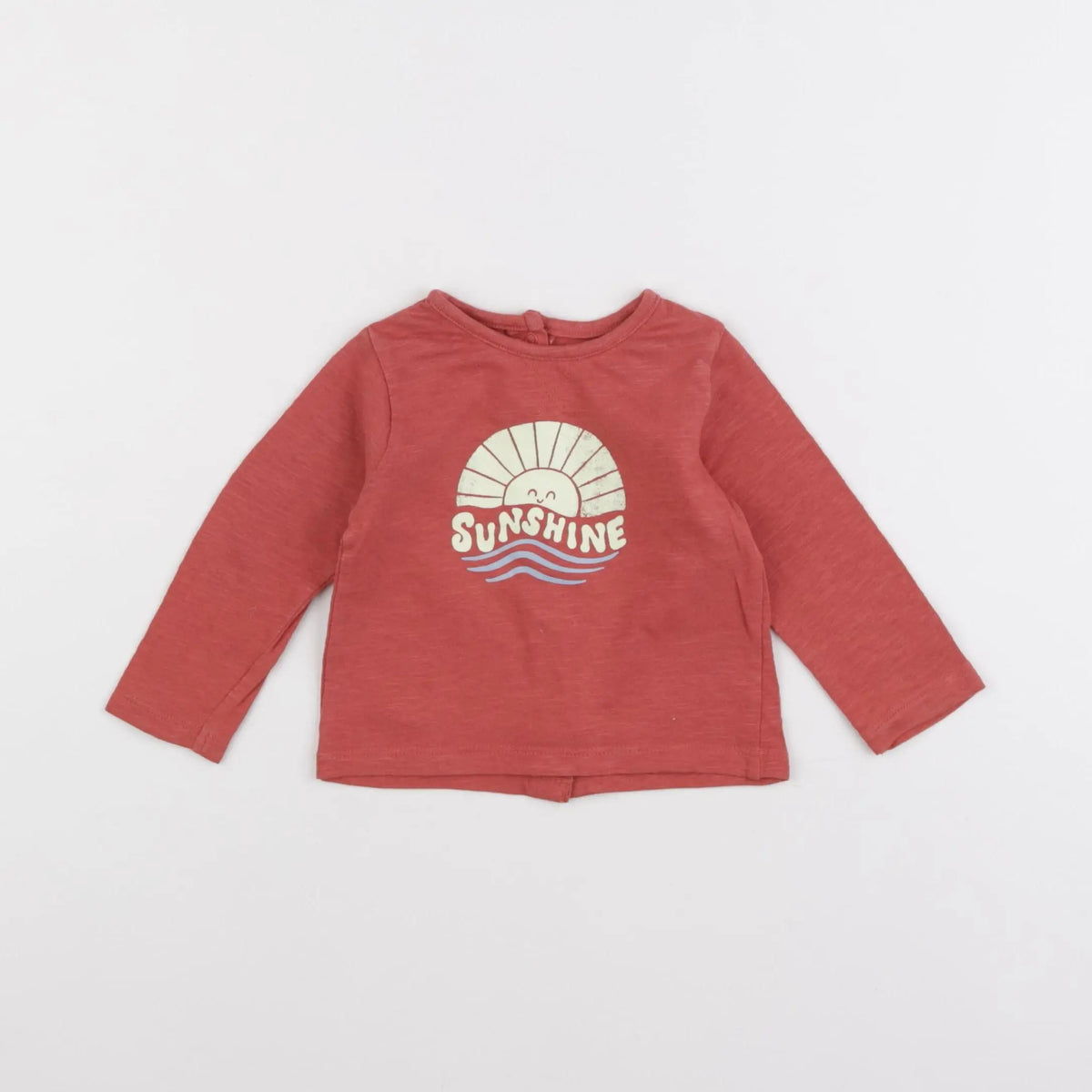 Vertbaudet - tee-shirt rouge - 6 mois