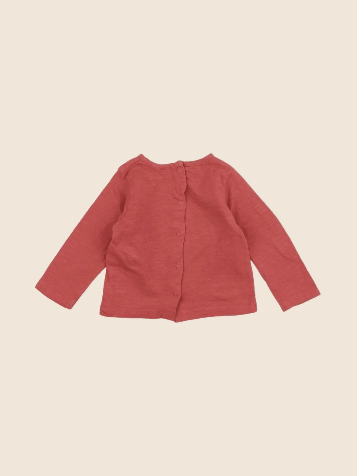 Vertbaudet - tee-shirt rouge - 6 mois