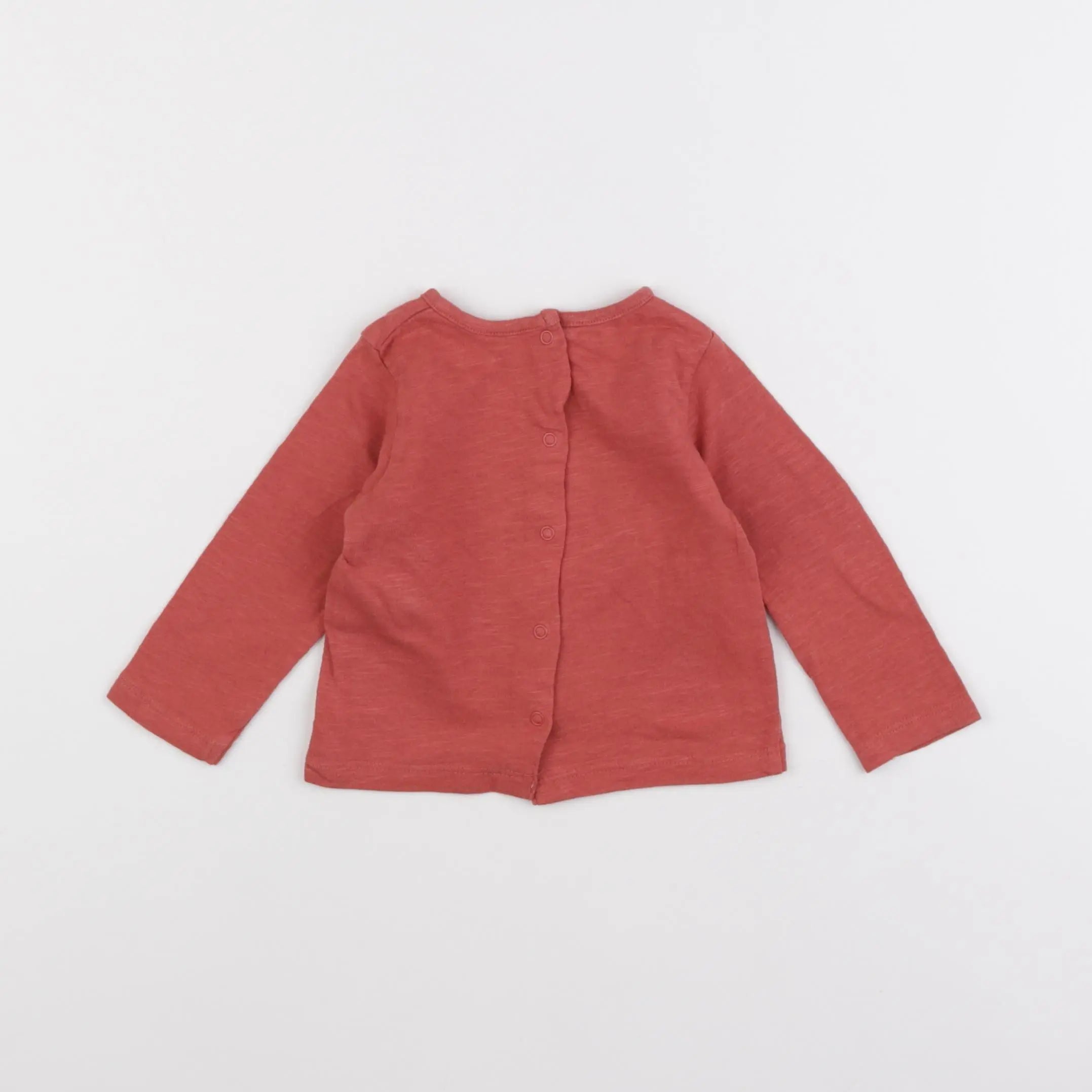 Vertbaudet - tee-shirt rouge - 6 mois