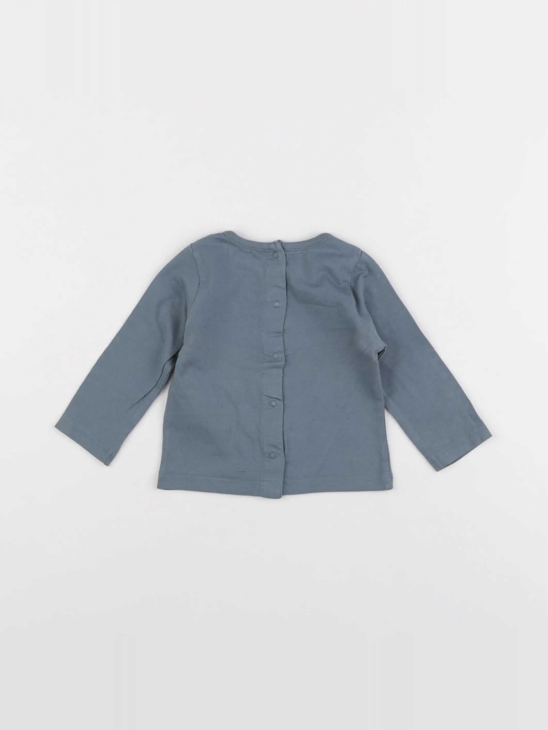 Vertbaudet - tee-shirt bleu - 6 mois