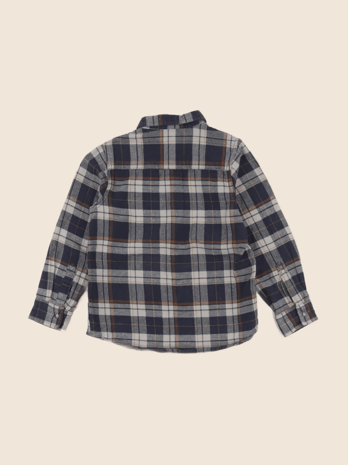 Vertbaudet - chemise bleu, beige - 8 ans