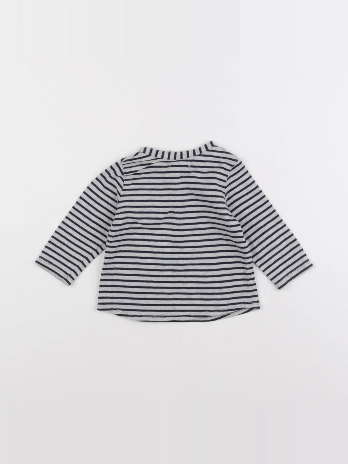 IKKS - tee-shirt bleu, gris - 6 mois