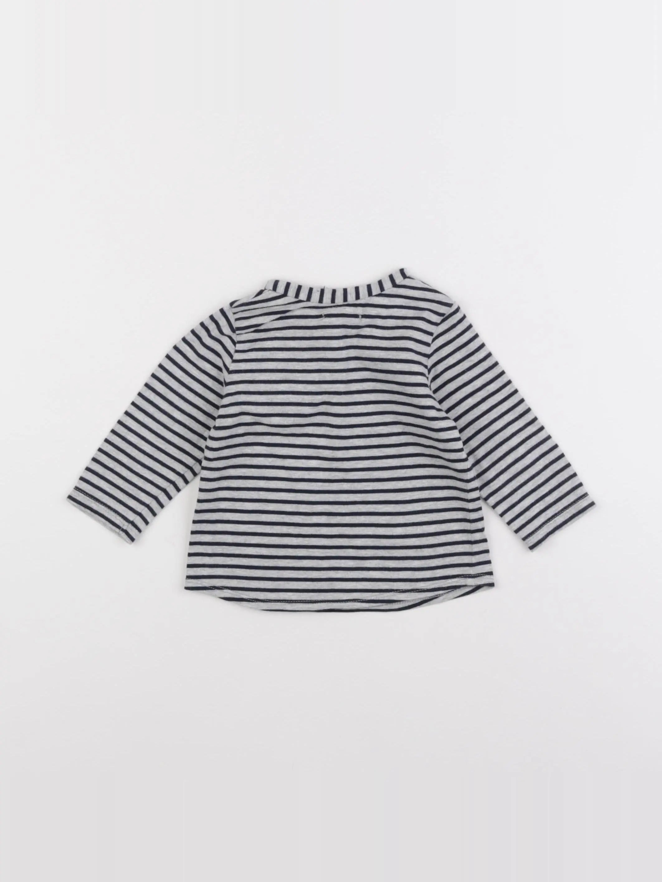 IKKS - tee-shirt bleu, gris - 6 mois