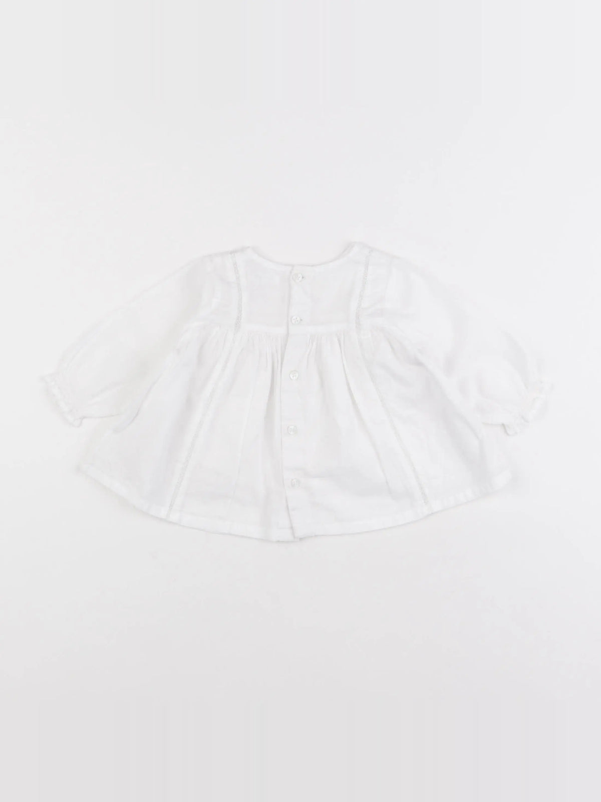 Boutchou - blouse blanc - 6 mois