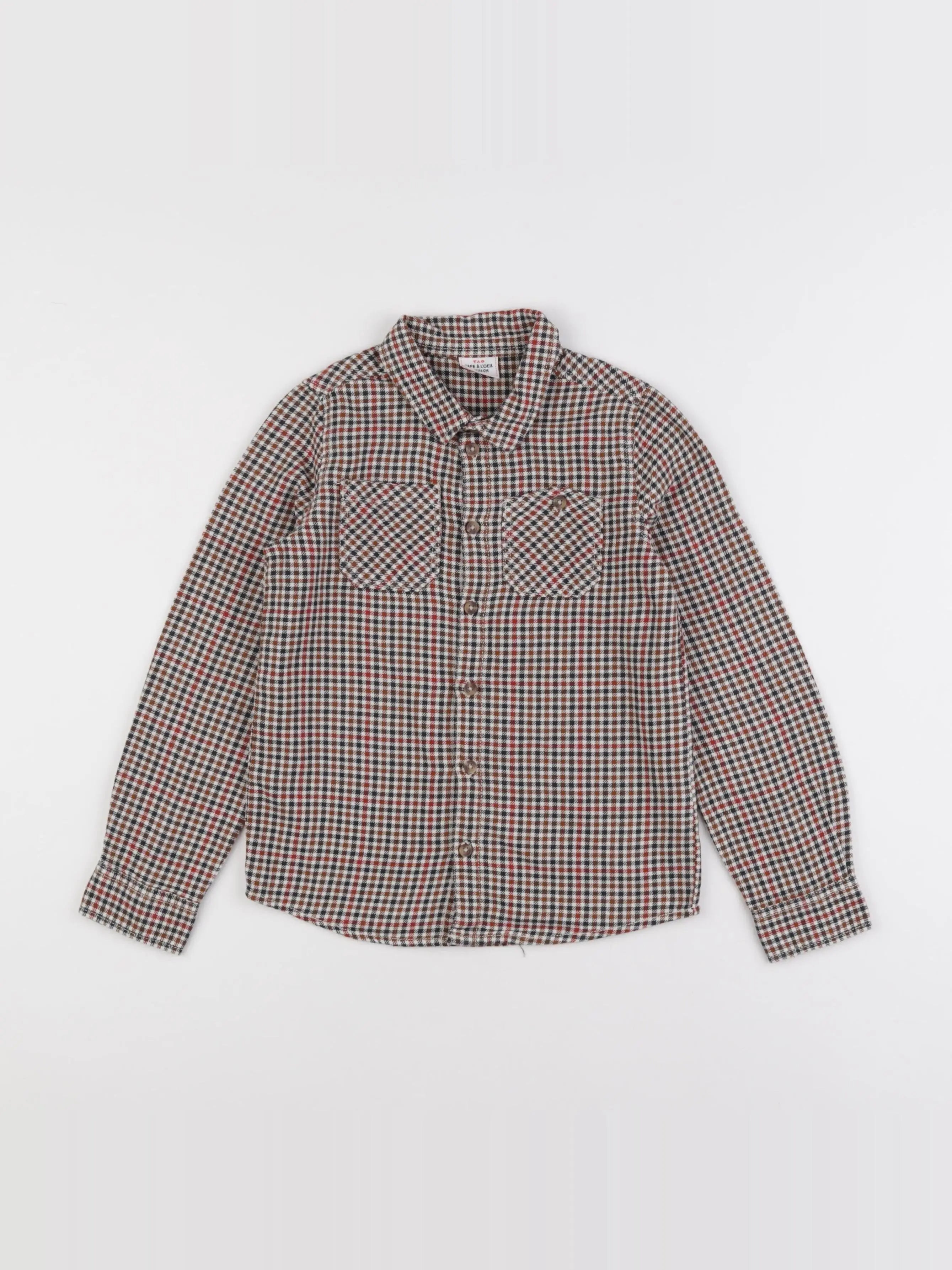 Tape à l'oeil - chemise marron - 6 ans