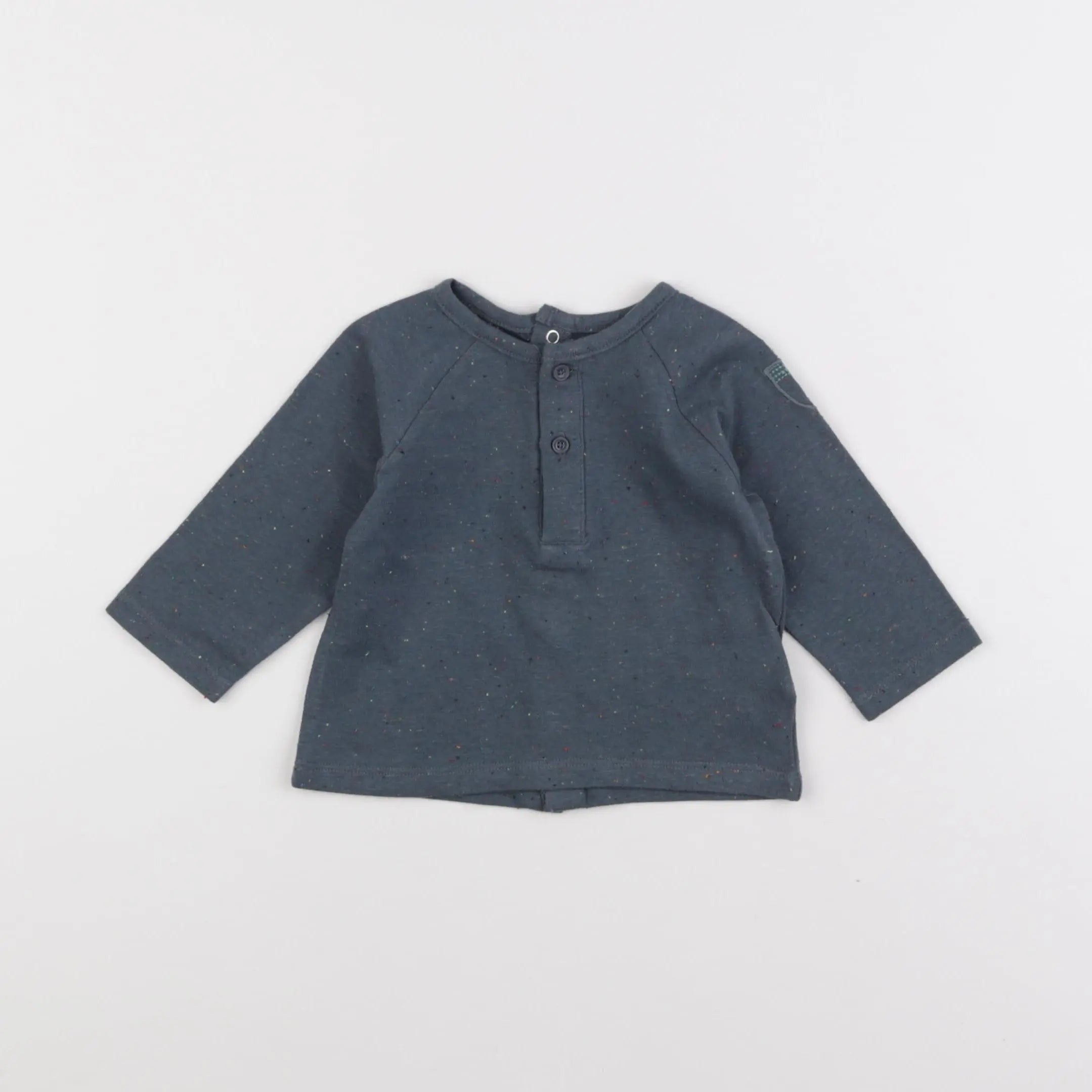 Vertbaudet - tee-shirt bleu - 3 mois