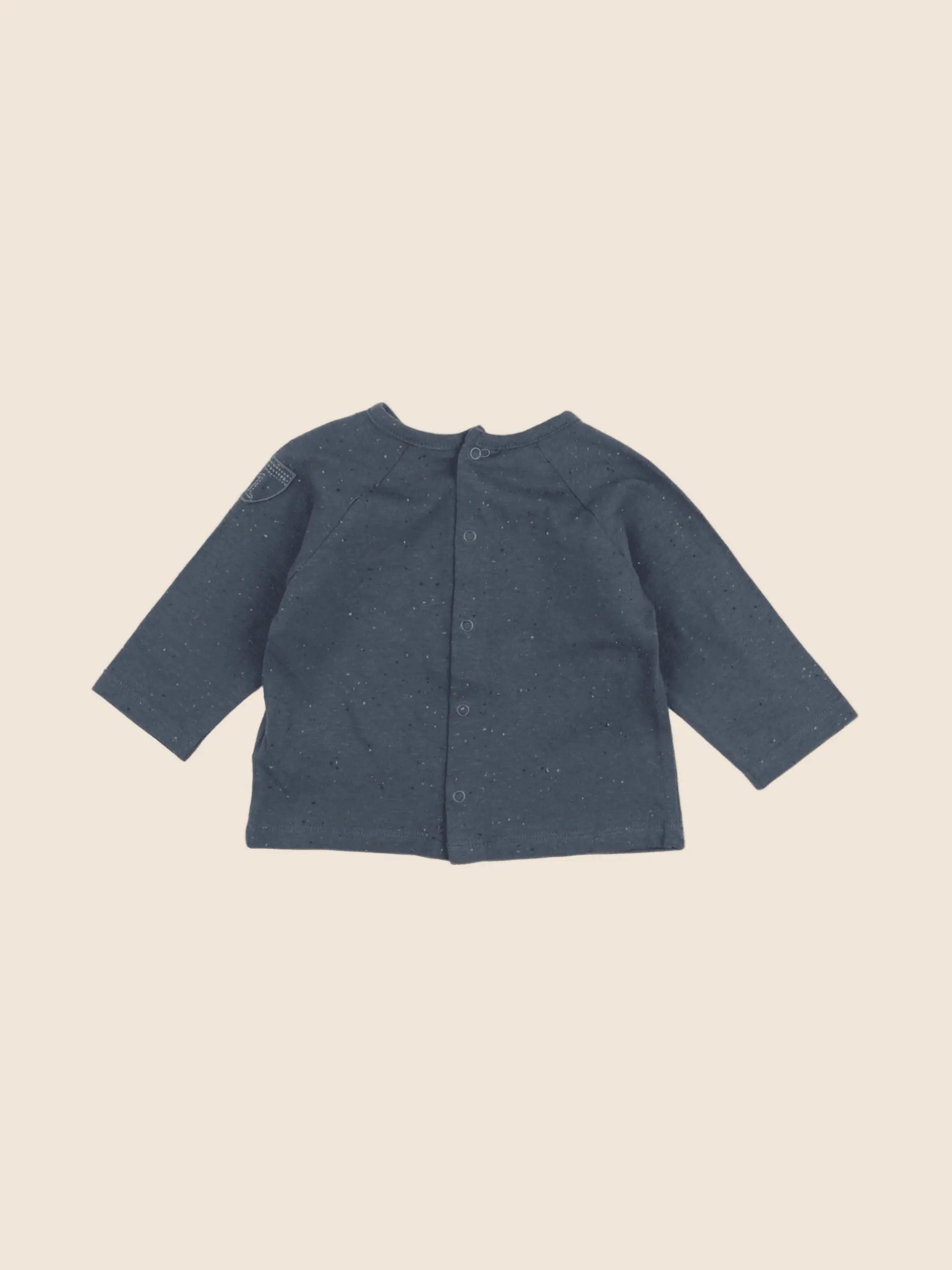 Vertbaudet - tee-shirt bleu - 3 mois