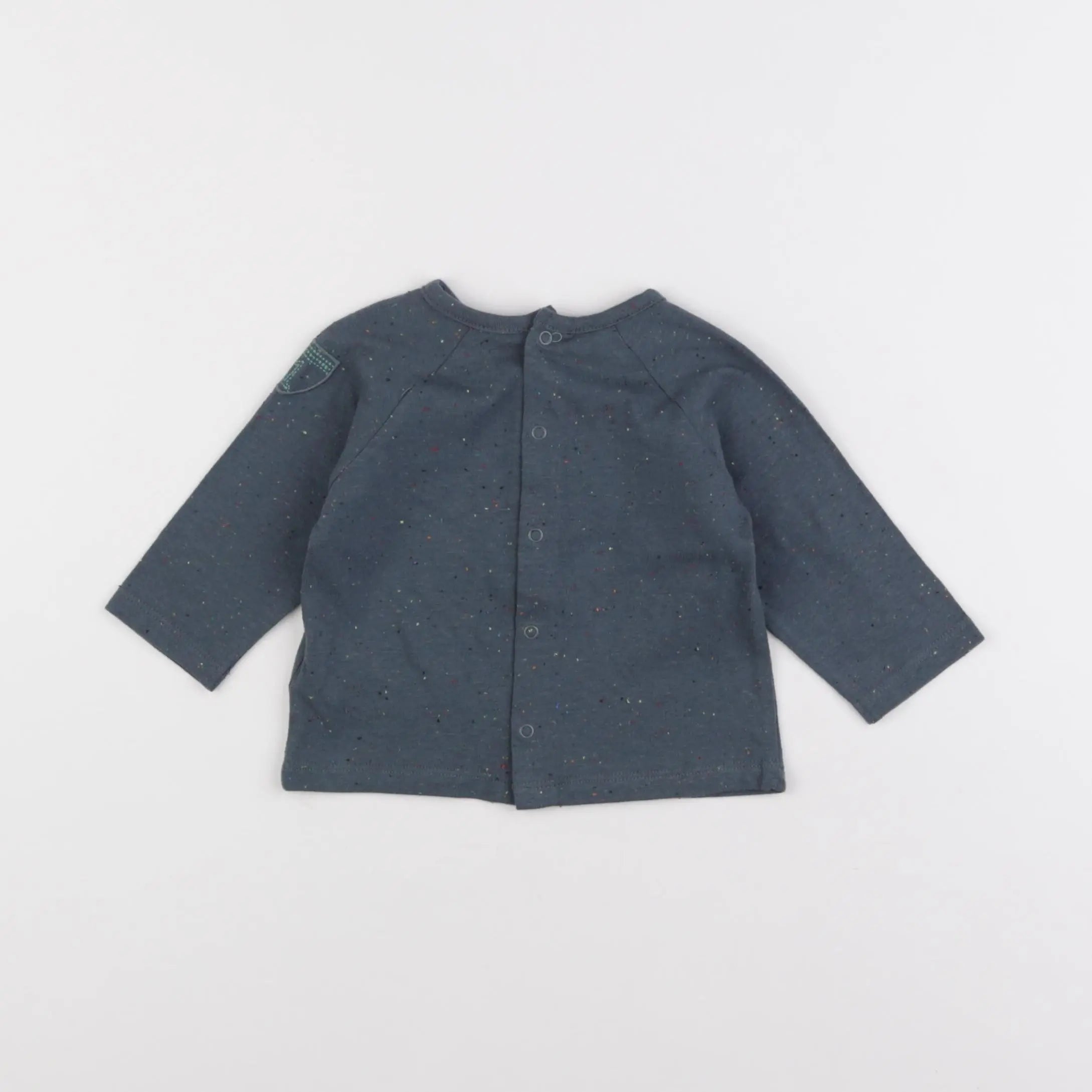 Vertbaudet - tee-shirt bleu - 3 mois