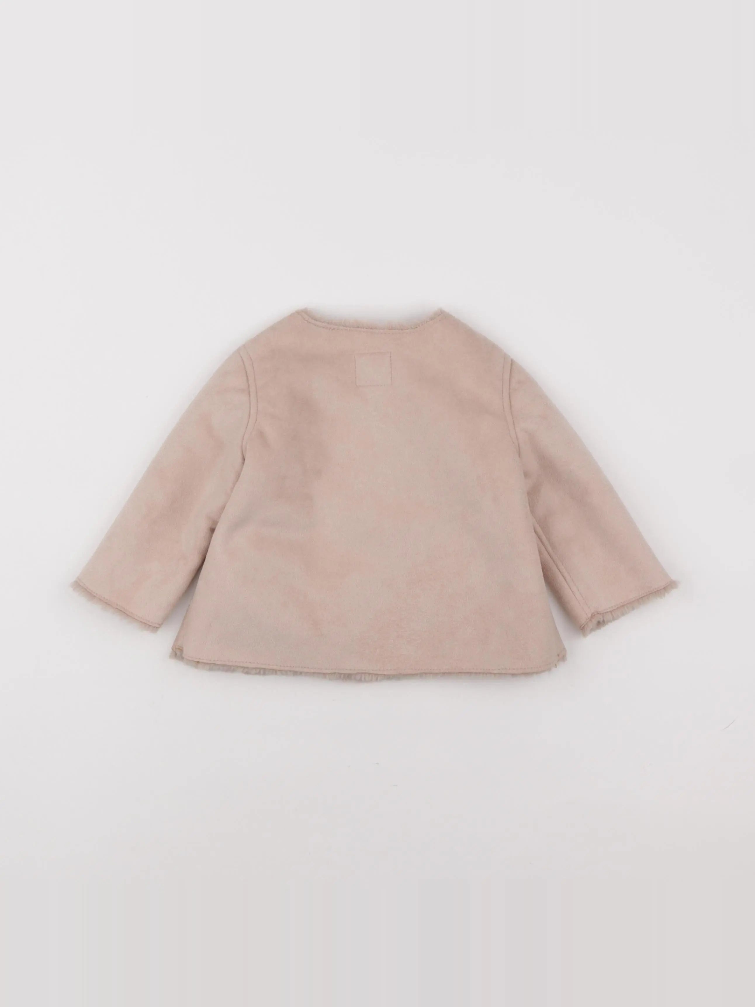 Zara - veste doublé beige - 6/9 mois