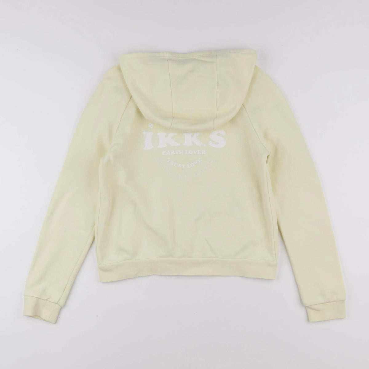 IKKS - sweat imprimé au dos jaune - 10 ans