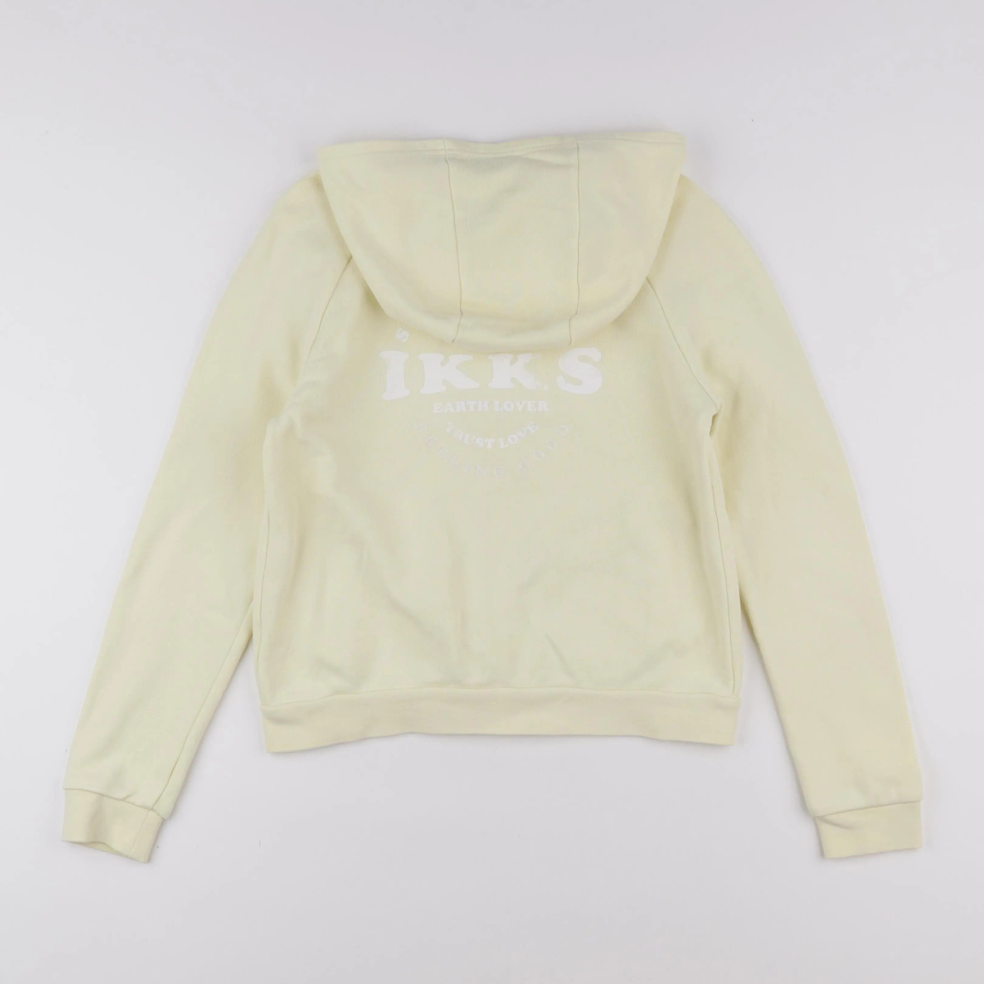 IKKS - sweat imprimé au dos jaune - 10 ans