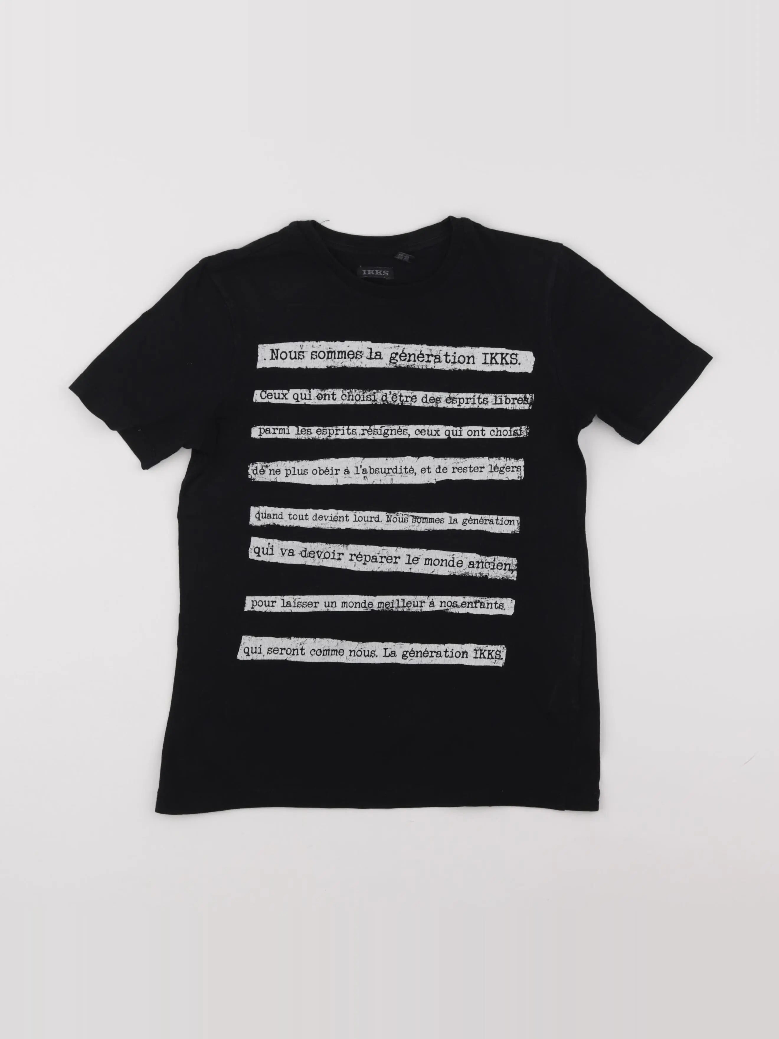 IKKS - tee-shirt noir - 10 ans