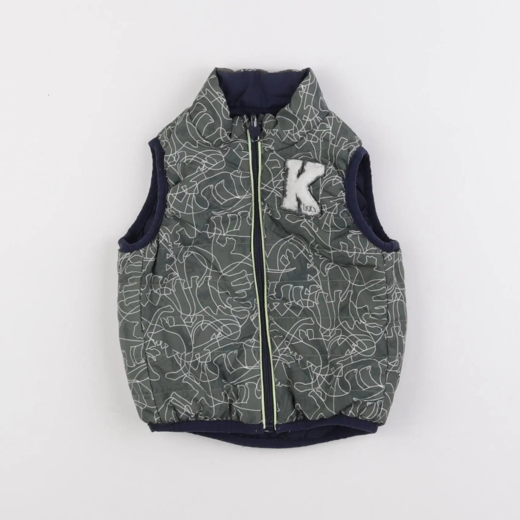 IKKS - doudoune vert, bleu - 12 mois