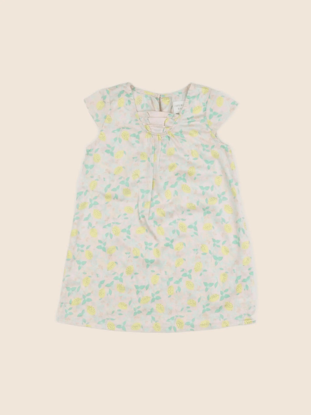 Carrément Beau - robe jaune, rose - 18 mois