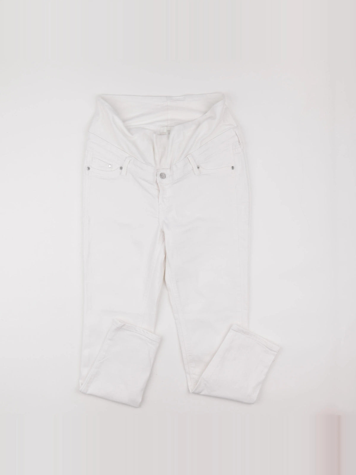 H&M - jean grossesse blanc - 40 à 42