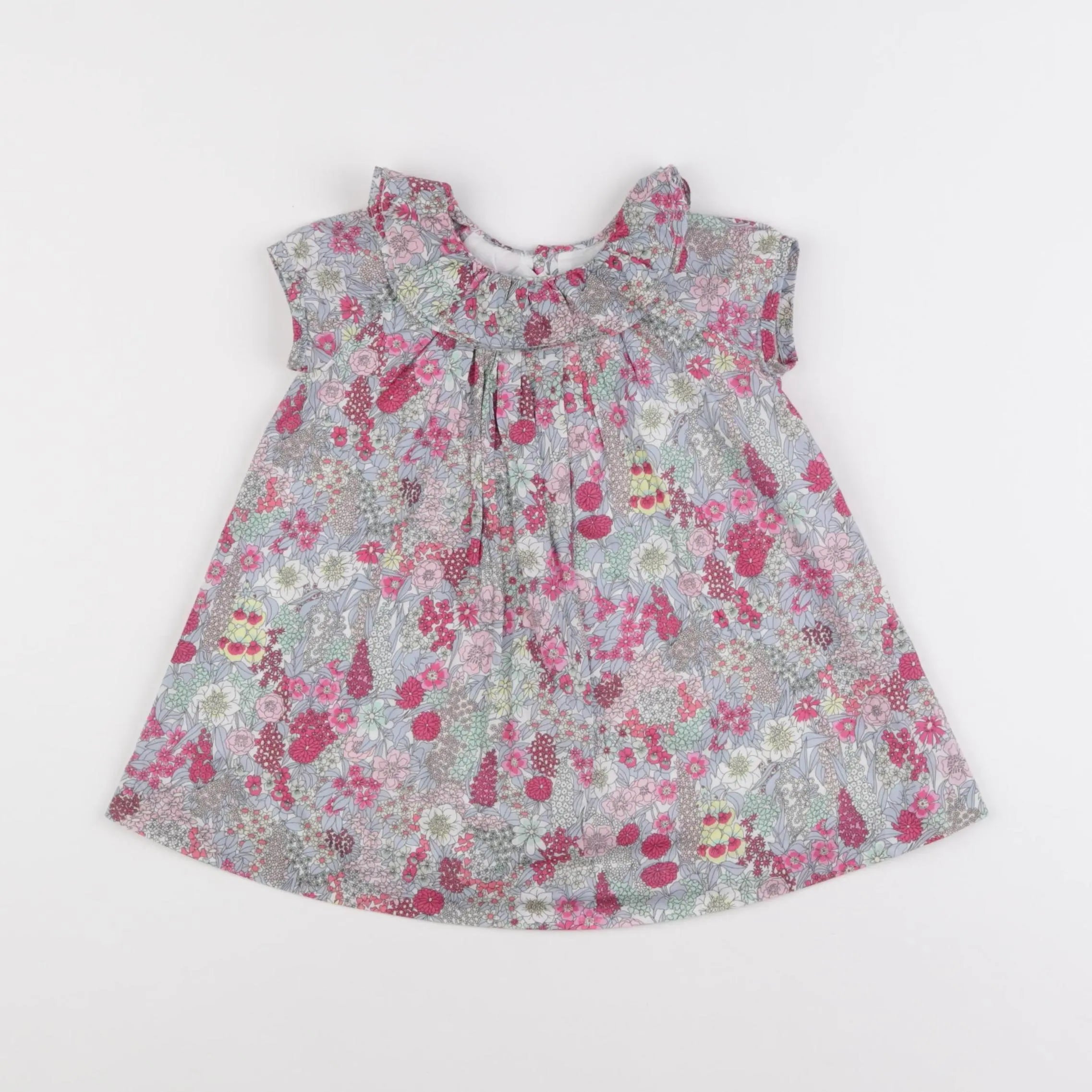 Jacadi - robe liberty multicolore - 12 mois