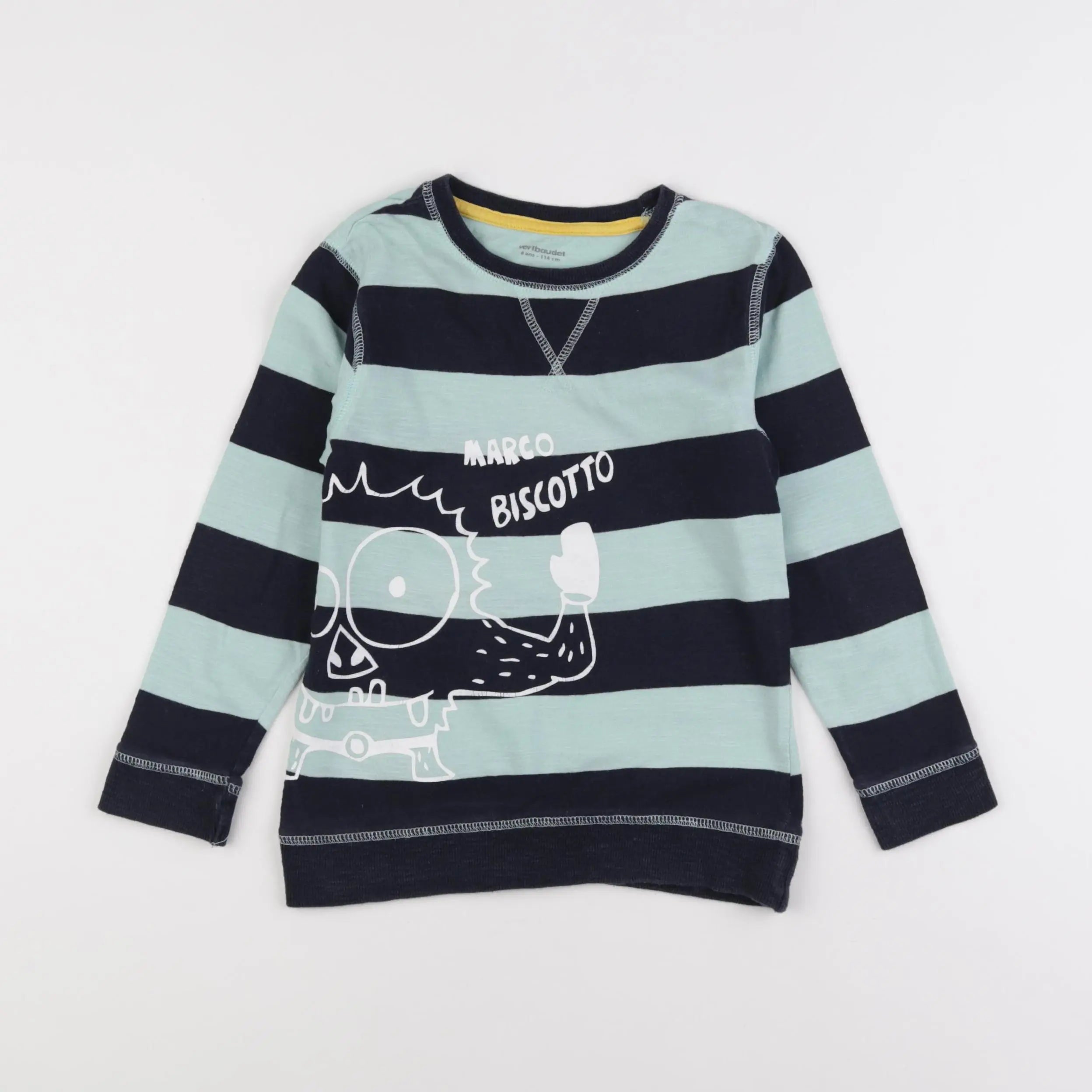 Vertbaudet - tee-shirt bleu - 6 ans