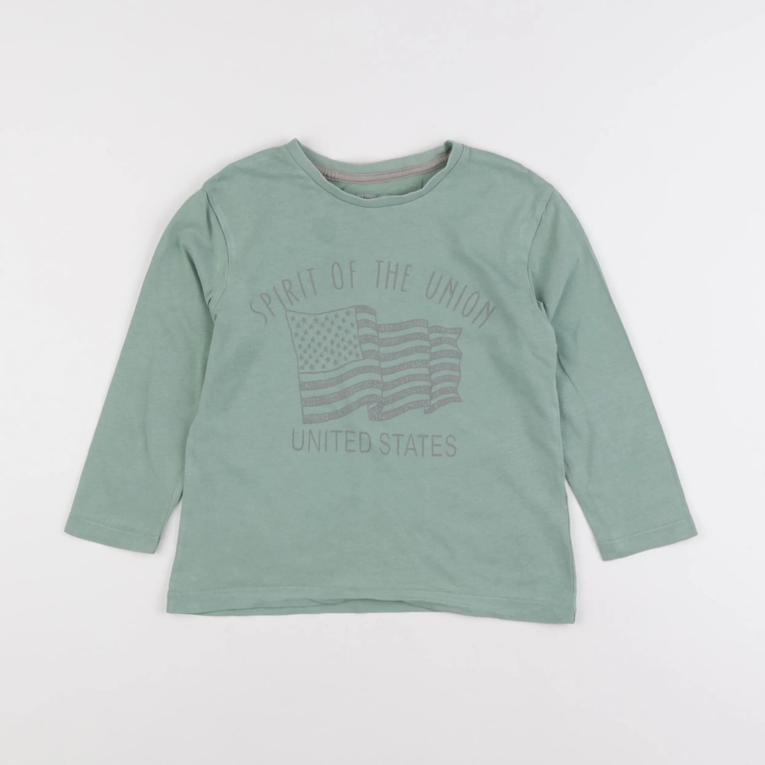 Vertbaudet - tee-shirt vert - 5 ans