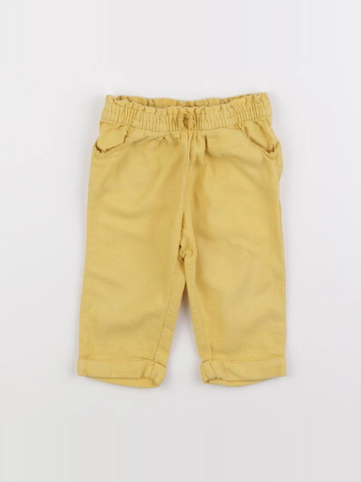 Cyrillus - pantalon jaune - 12 mois