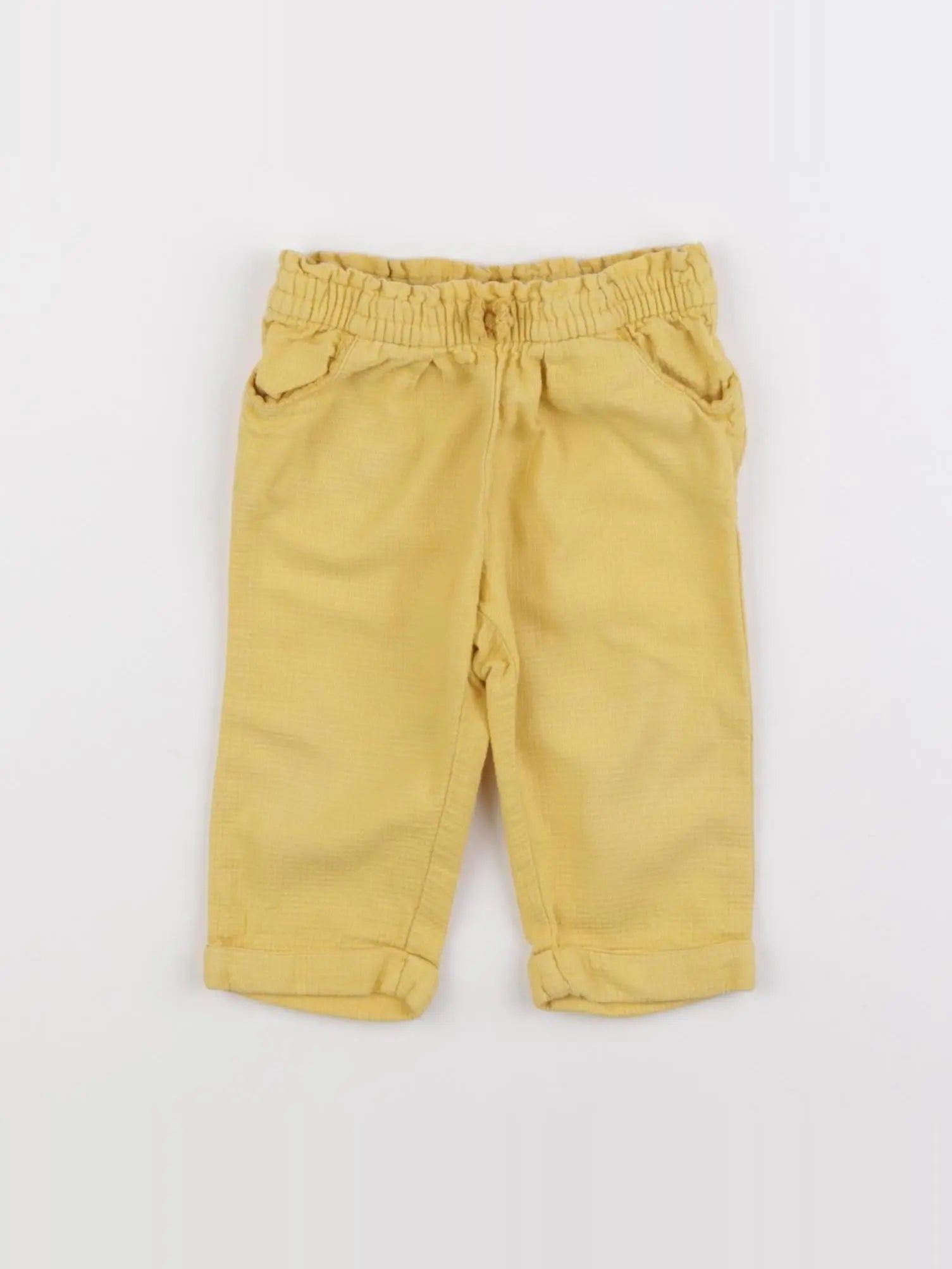 Cyrillus - pantalon jaune - 12 mois