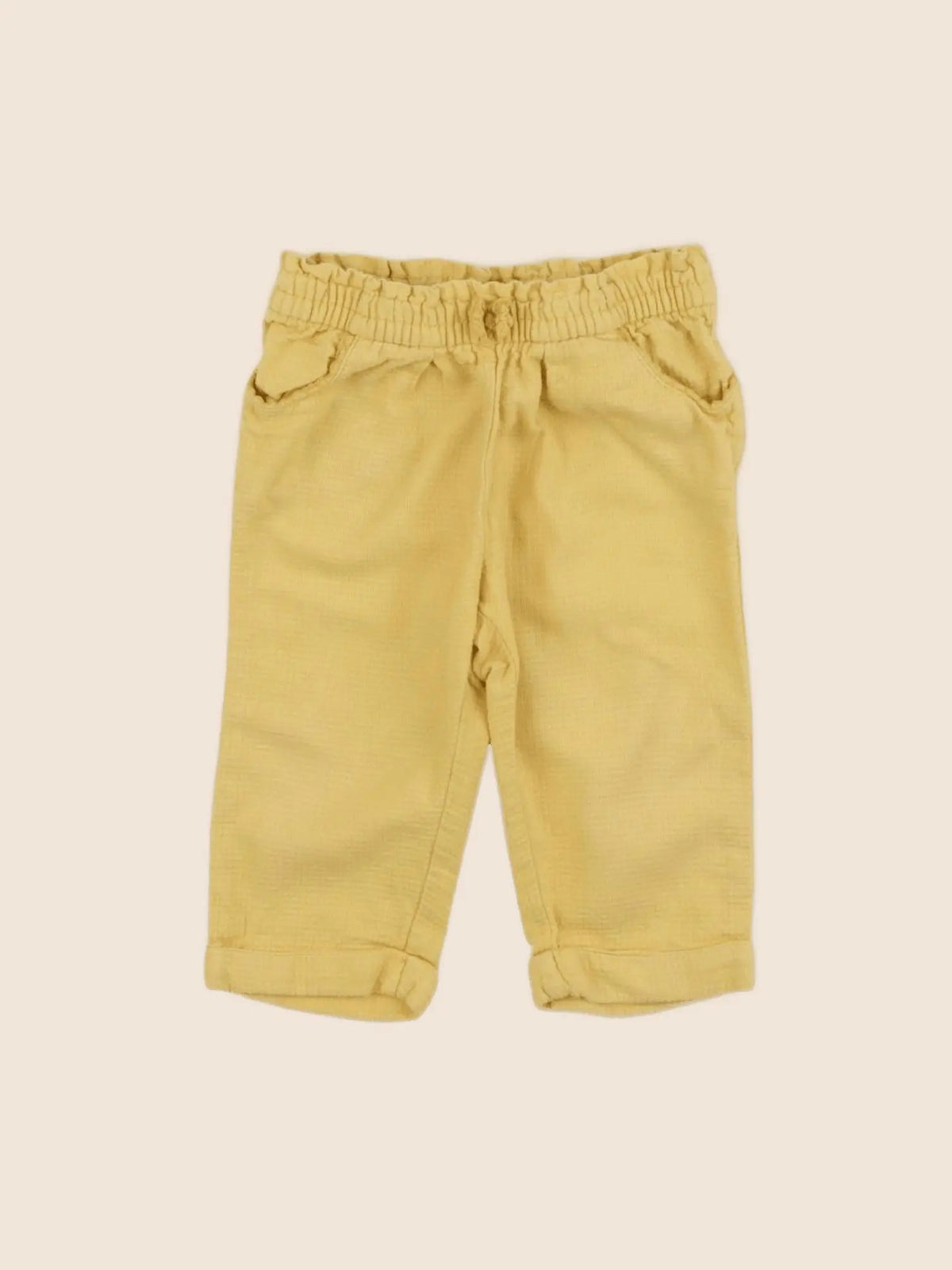 Cyrillus - pantalon jaune - 12 mois