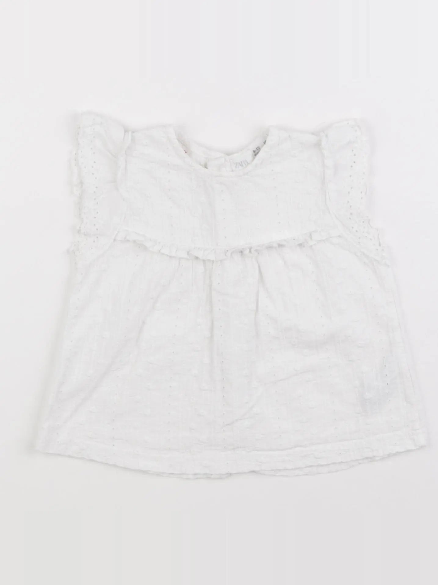 Zara - blouse blanc - 9/12 mois