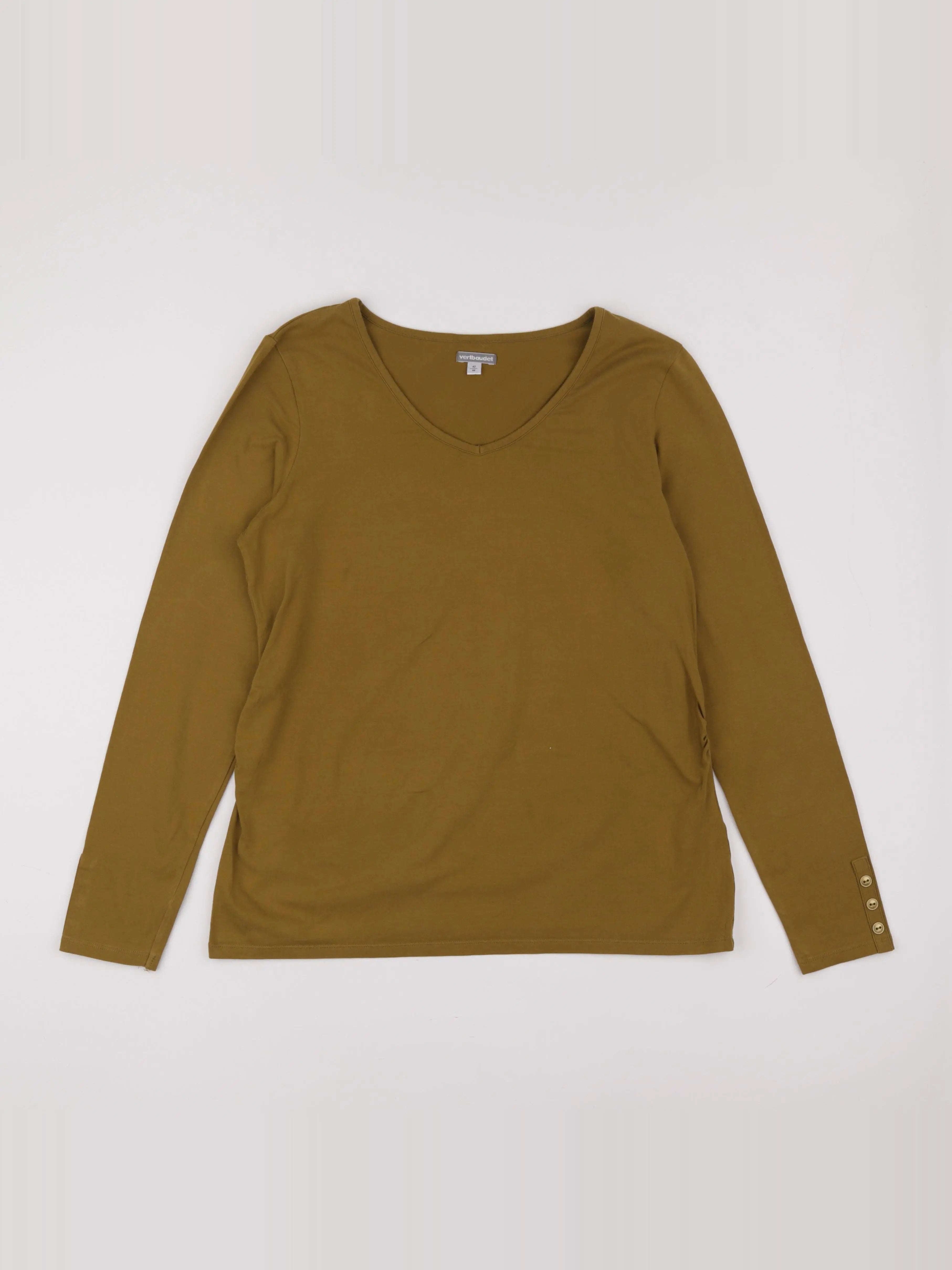 Vertbaudet - tee-shirt grossesse marron - 42 à 44