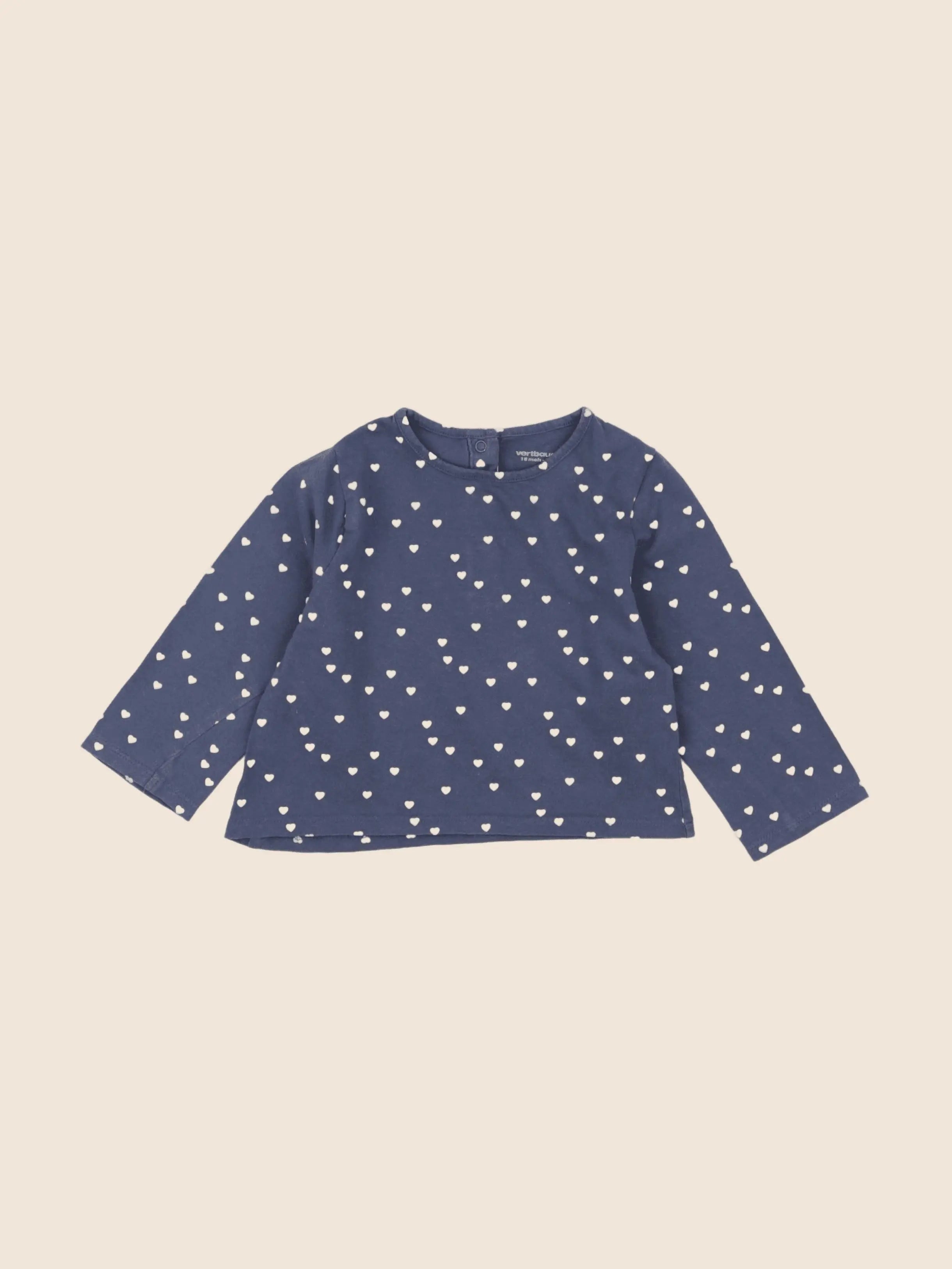 Vertbaudet - tee-shirt bleu - 18 mois